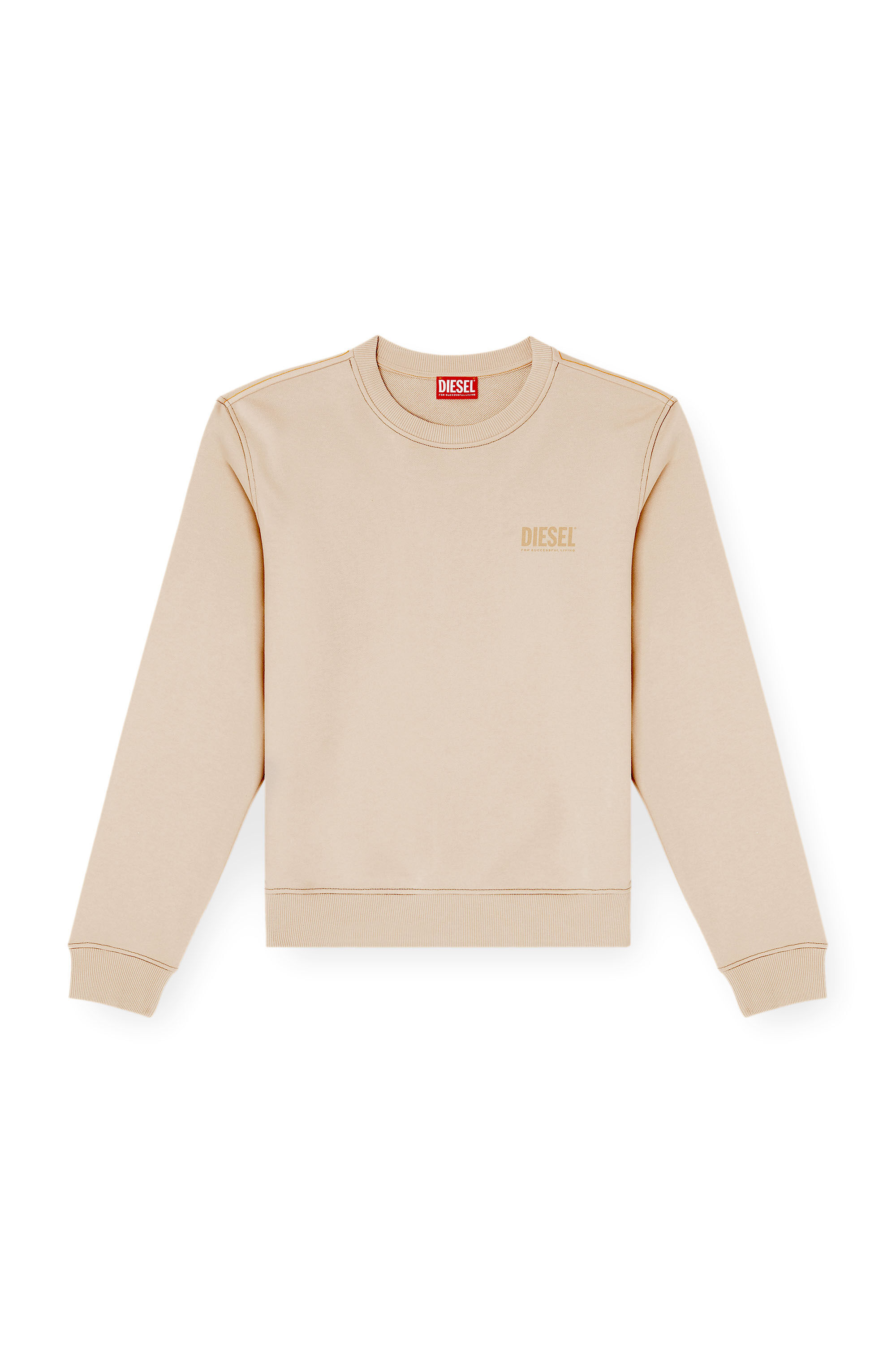 Diesel - S-GINN-V1, Male's Cotton sweatshirt with back camo patch in null - 2