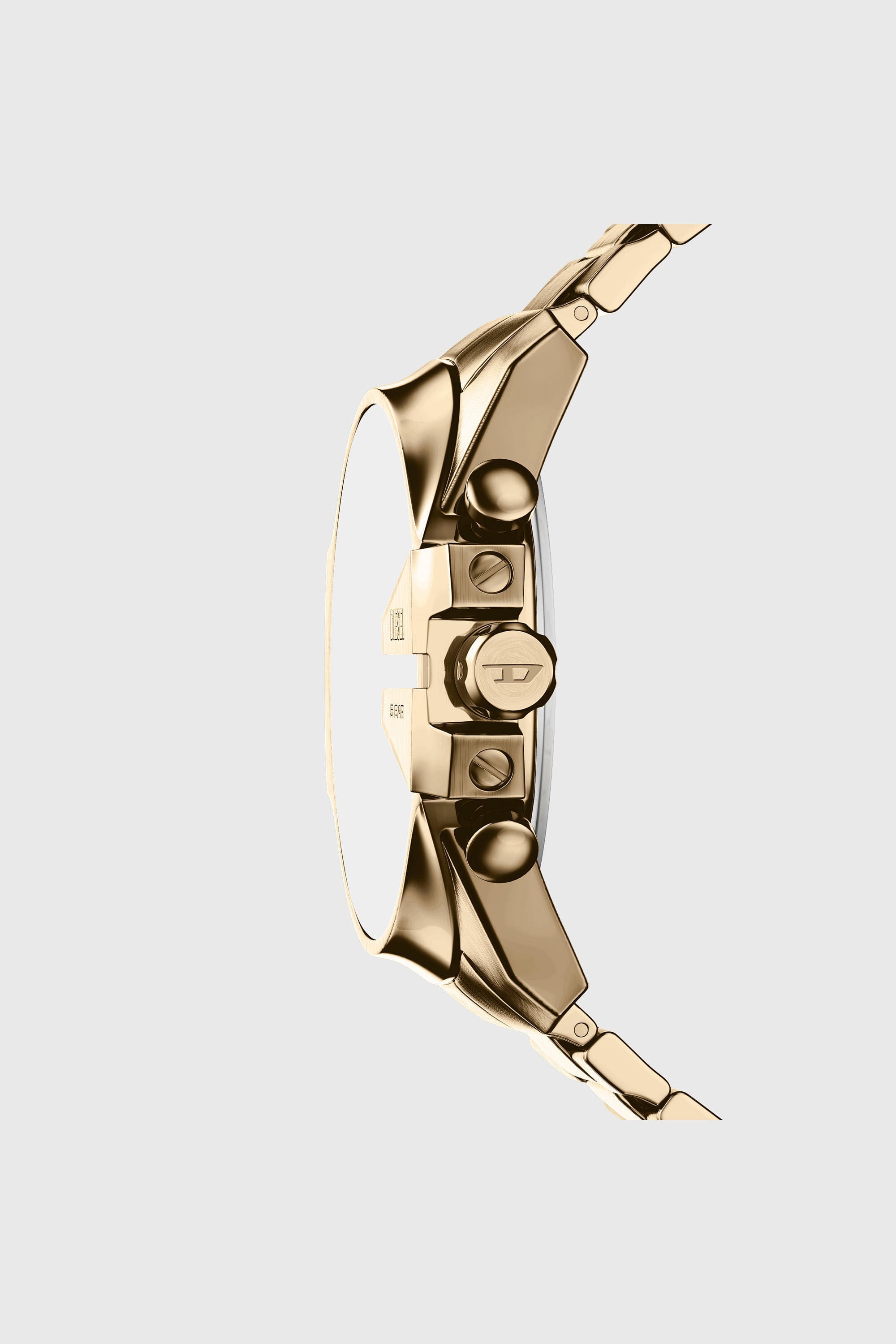 Diesel - DZ4736 WATCH, Male's Mega Chief Slim antique gold-tone stainless steel watch in ゴールド - 2