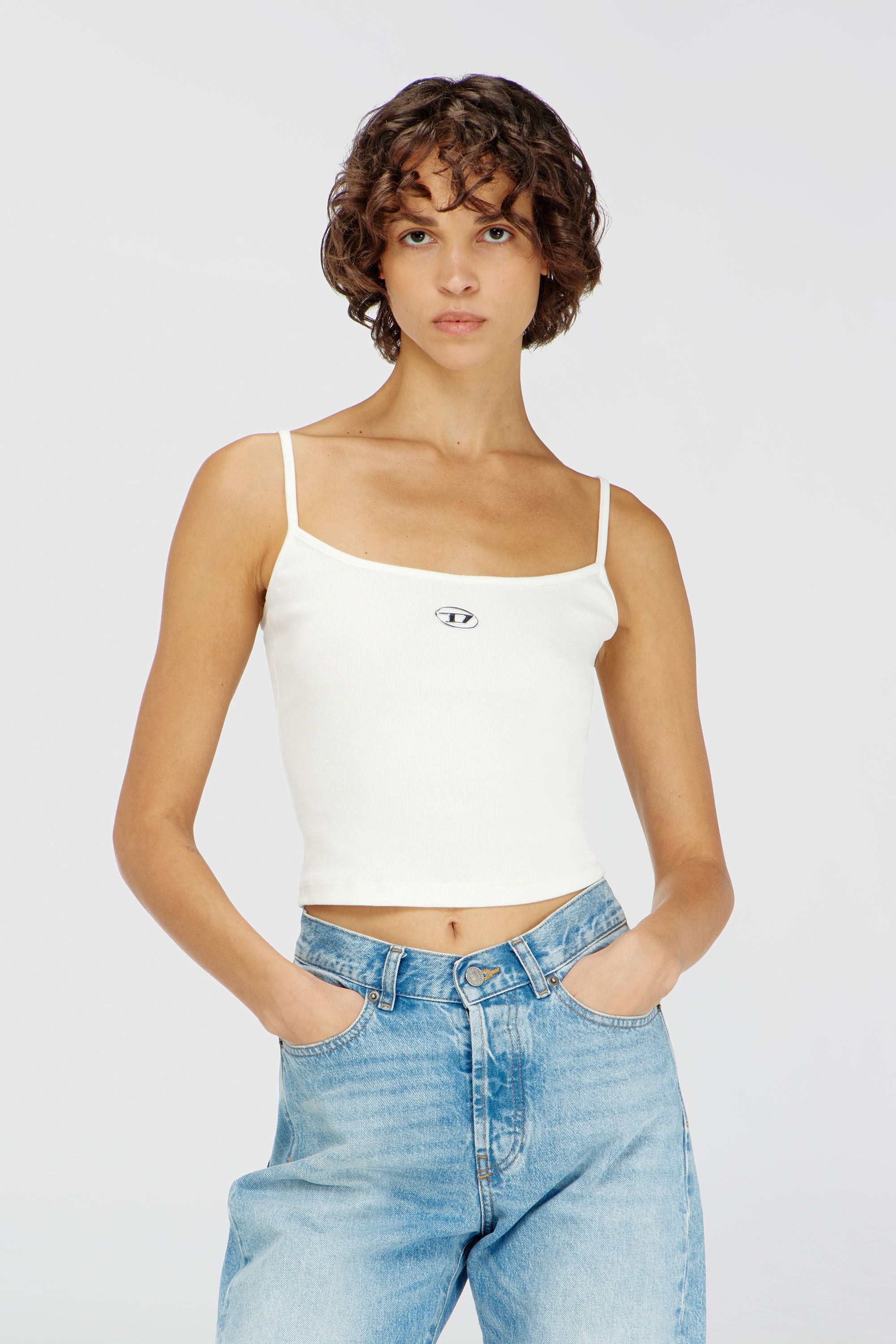 Diesel - T-HUPY-OD, Female's キャミソールトップ in ホワイト - 3