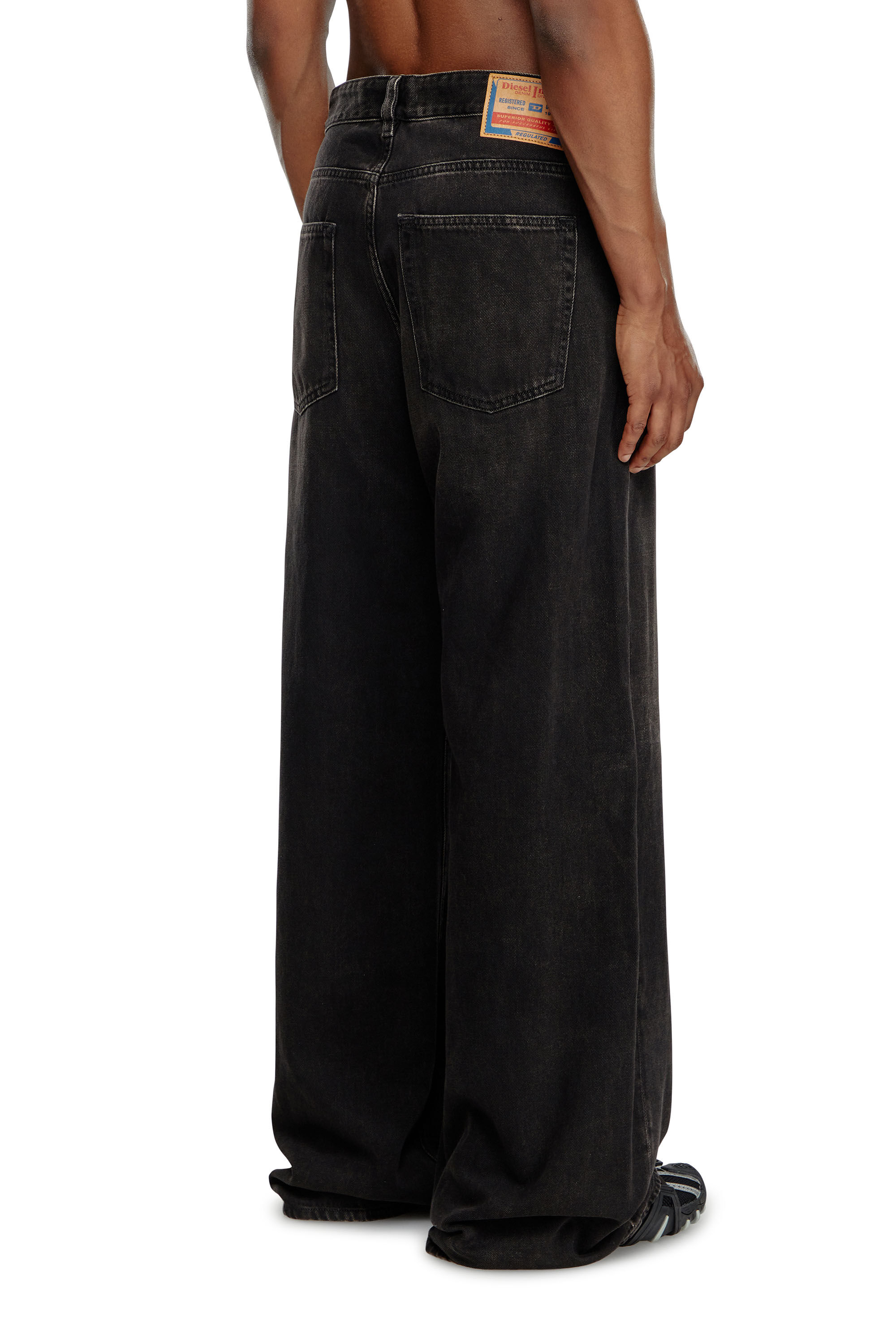 Diesel - Male's Relaxed Jeans D-Rise 09J96, ブラック/ダークグレー - 4