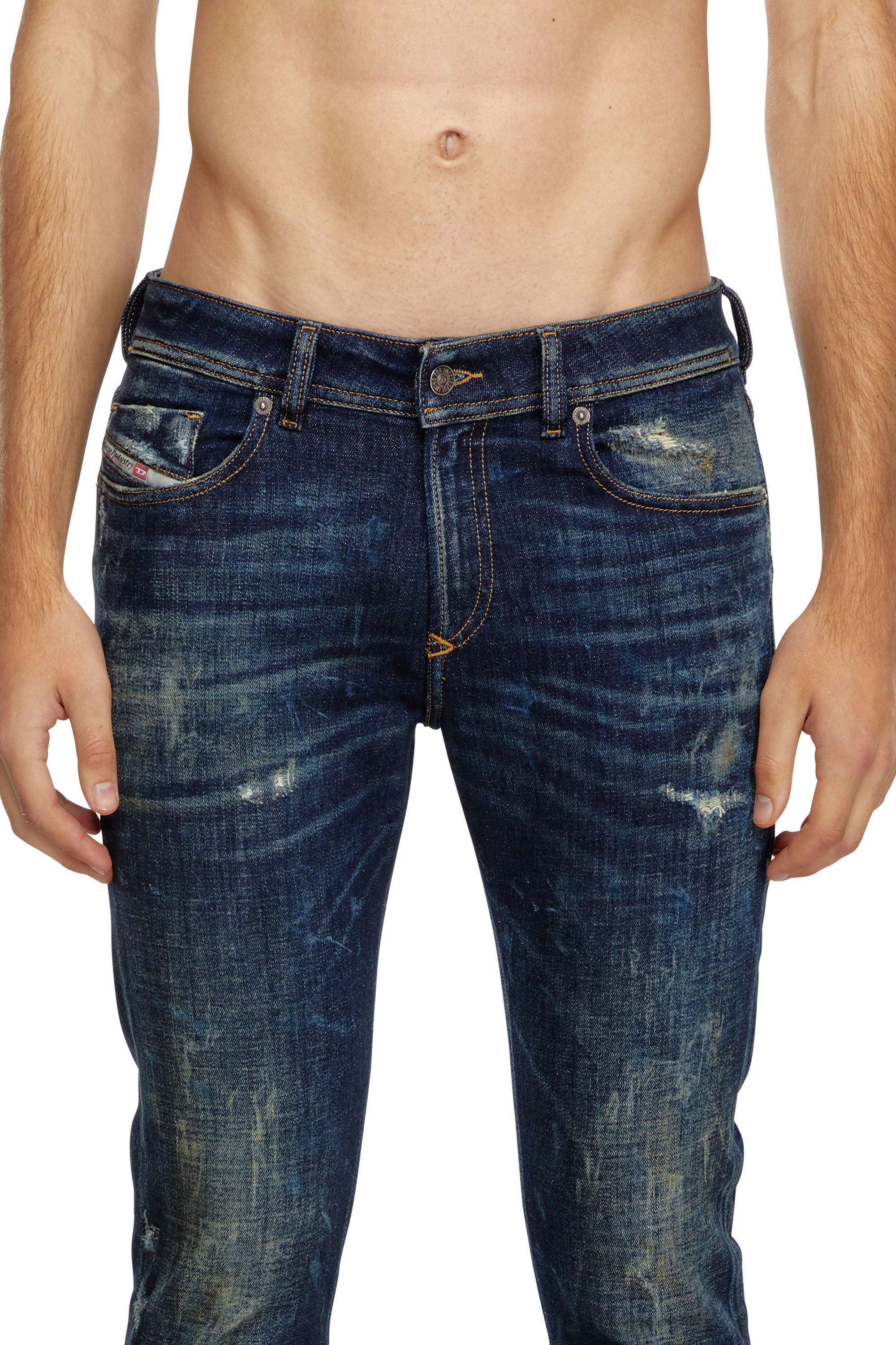 Diesel - Male's Skinny Jeans 1979 Sleenker 09J26, ダークブルー - 4