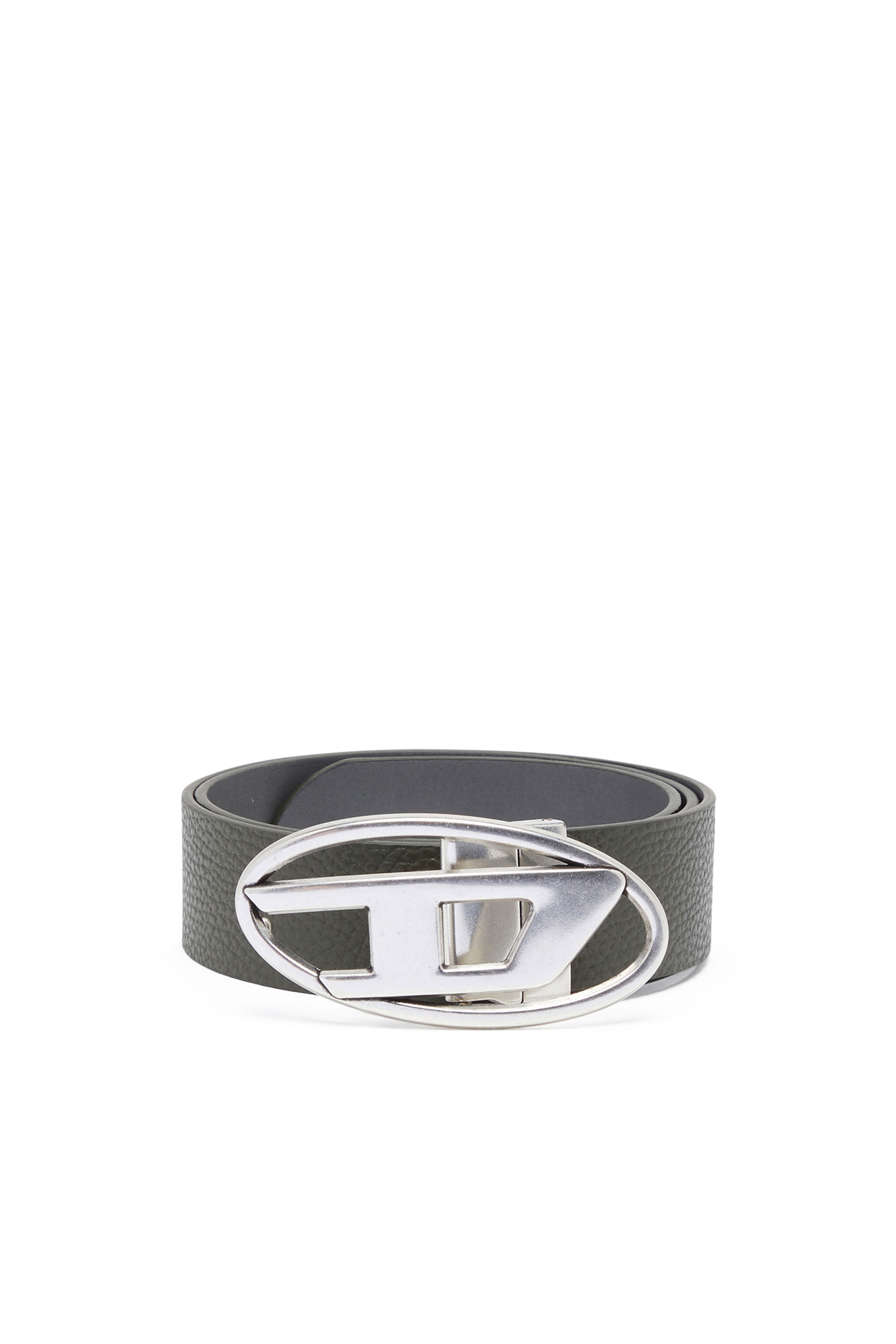 【予約】 II REV B-1DR Reversible belt｜グリーン｜メンズ｜DIESEL leather 小物