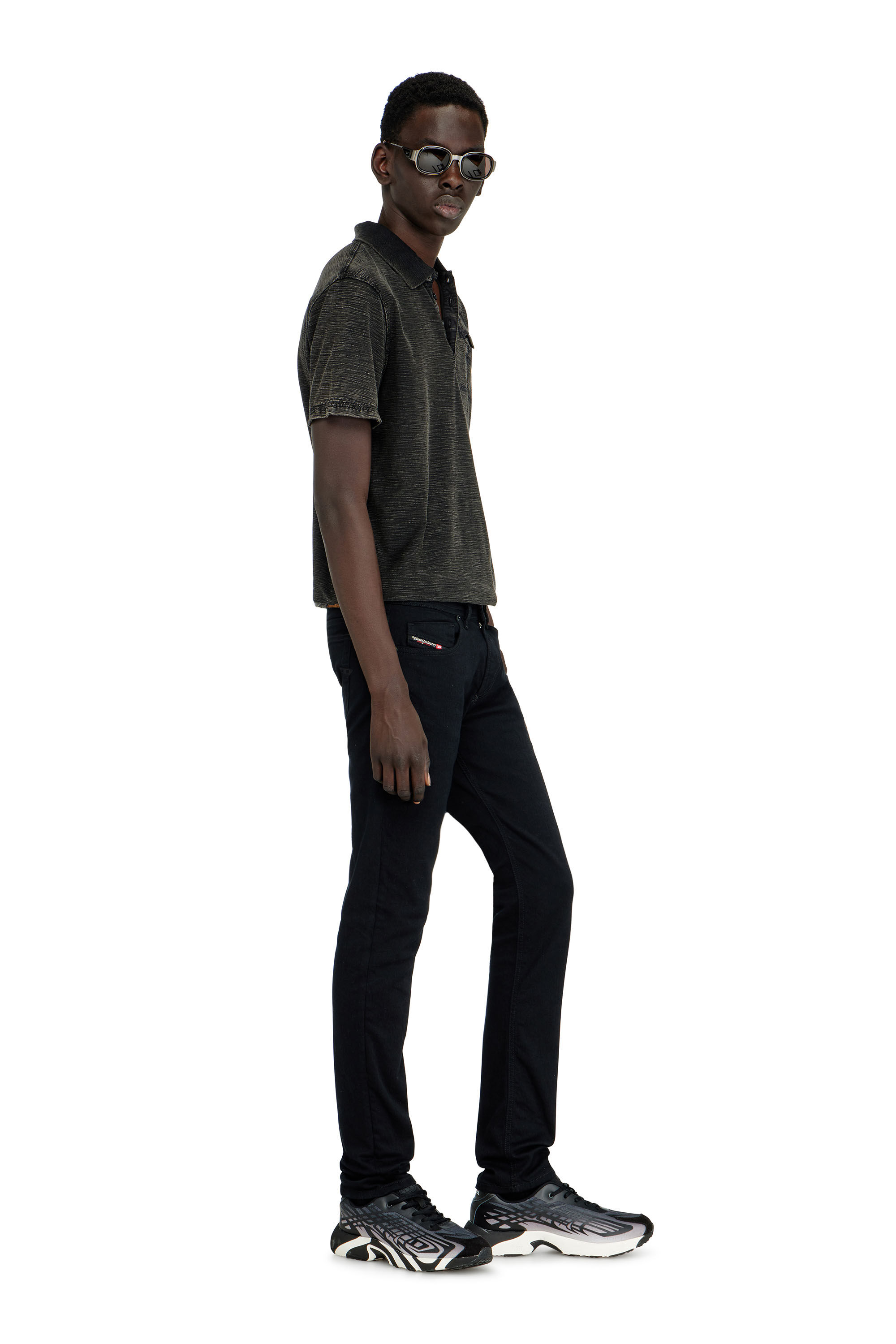Diesel - Male's Skinny Jeans 1979 Sleenker 09C51, ブラック/ダークグレー - 2