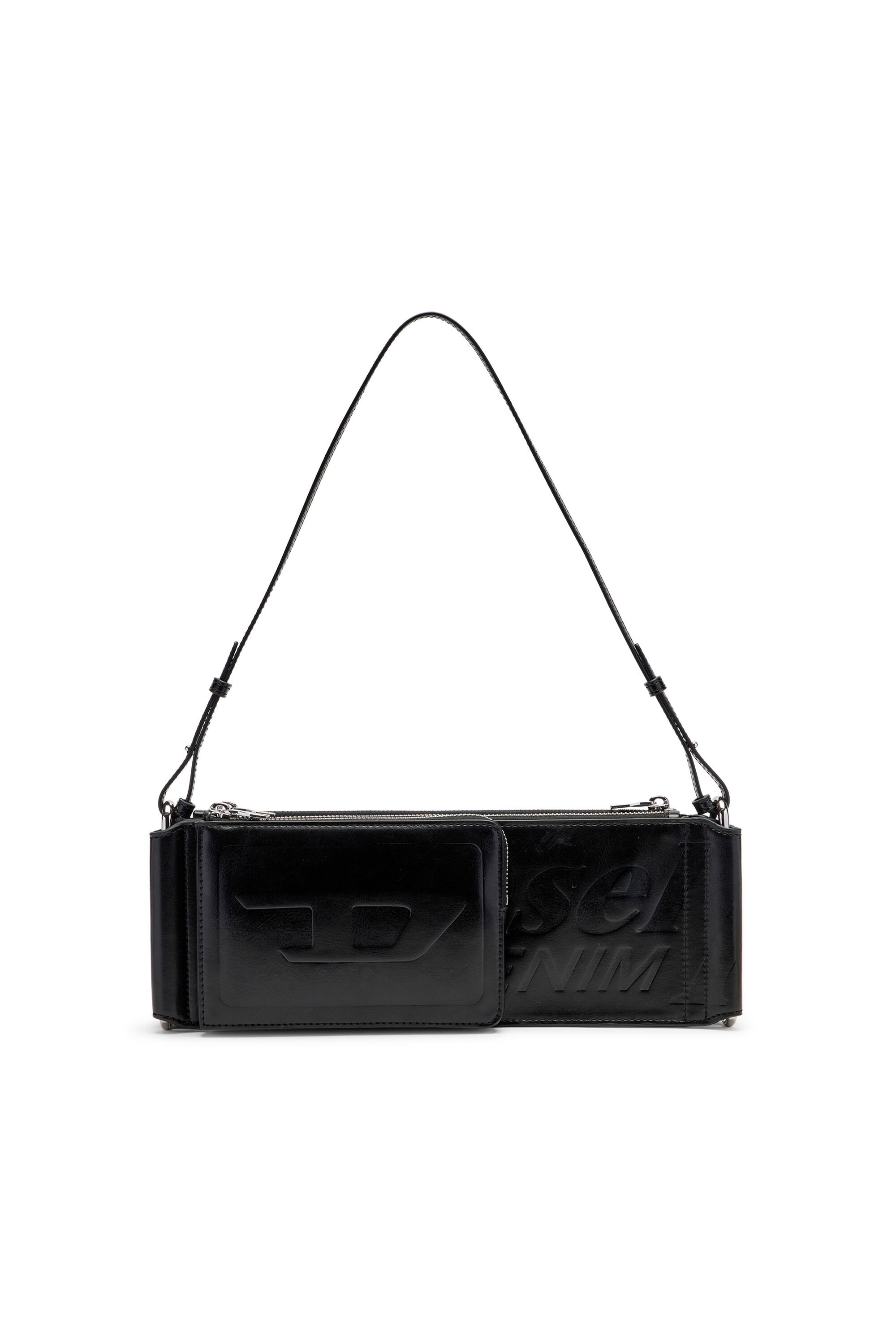 Diesel - FLAG-D SHOULDER BAG X, Unisex's Flag-D-Modular logo-embossed shoulder bag in ブラック - 2