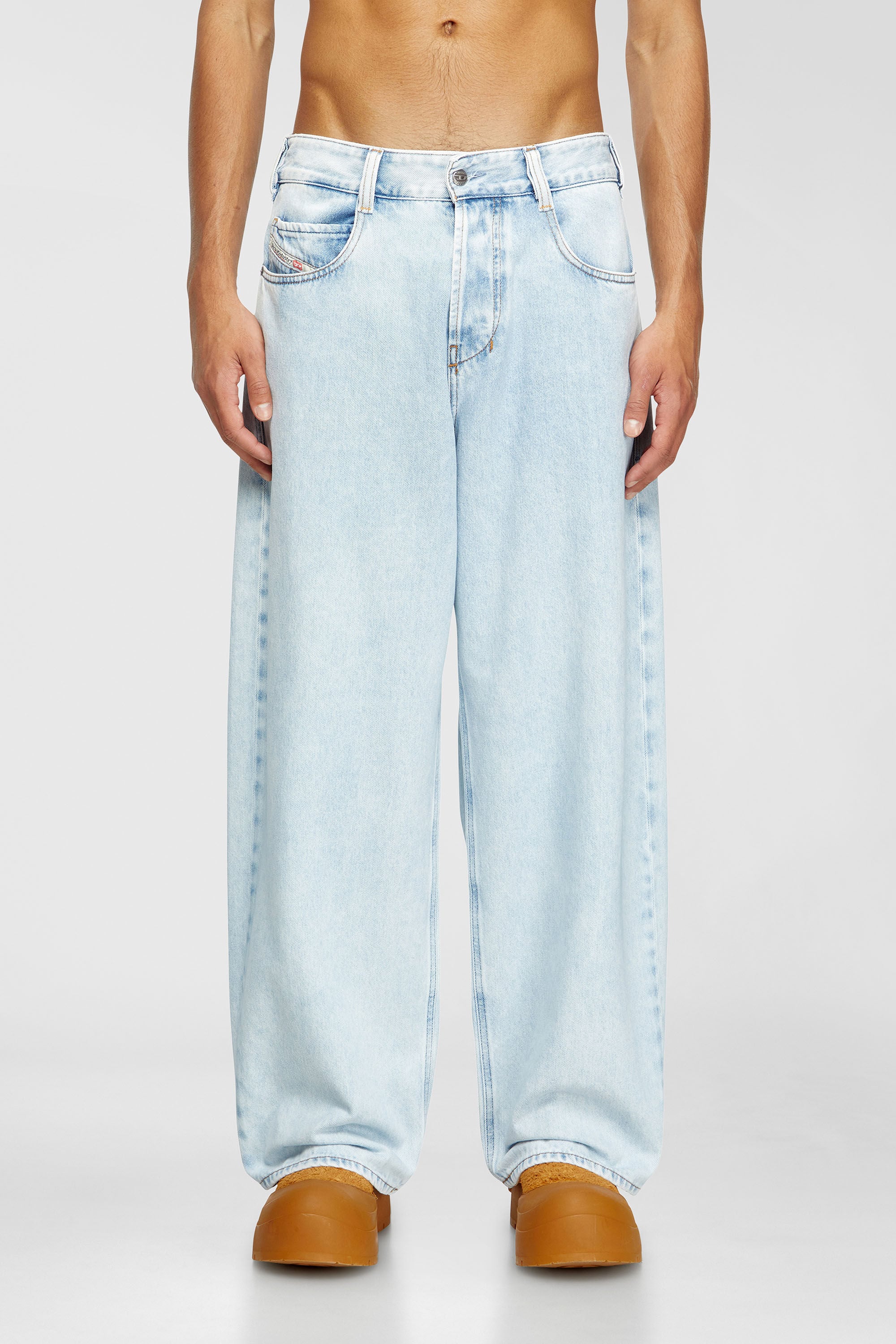 Diesel - Unisex's Relaxed Jeans 1997 D-Enim-M 09M74, ライトブルー - 2