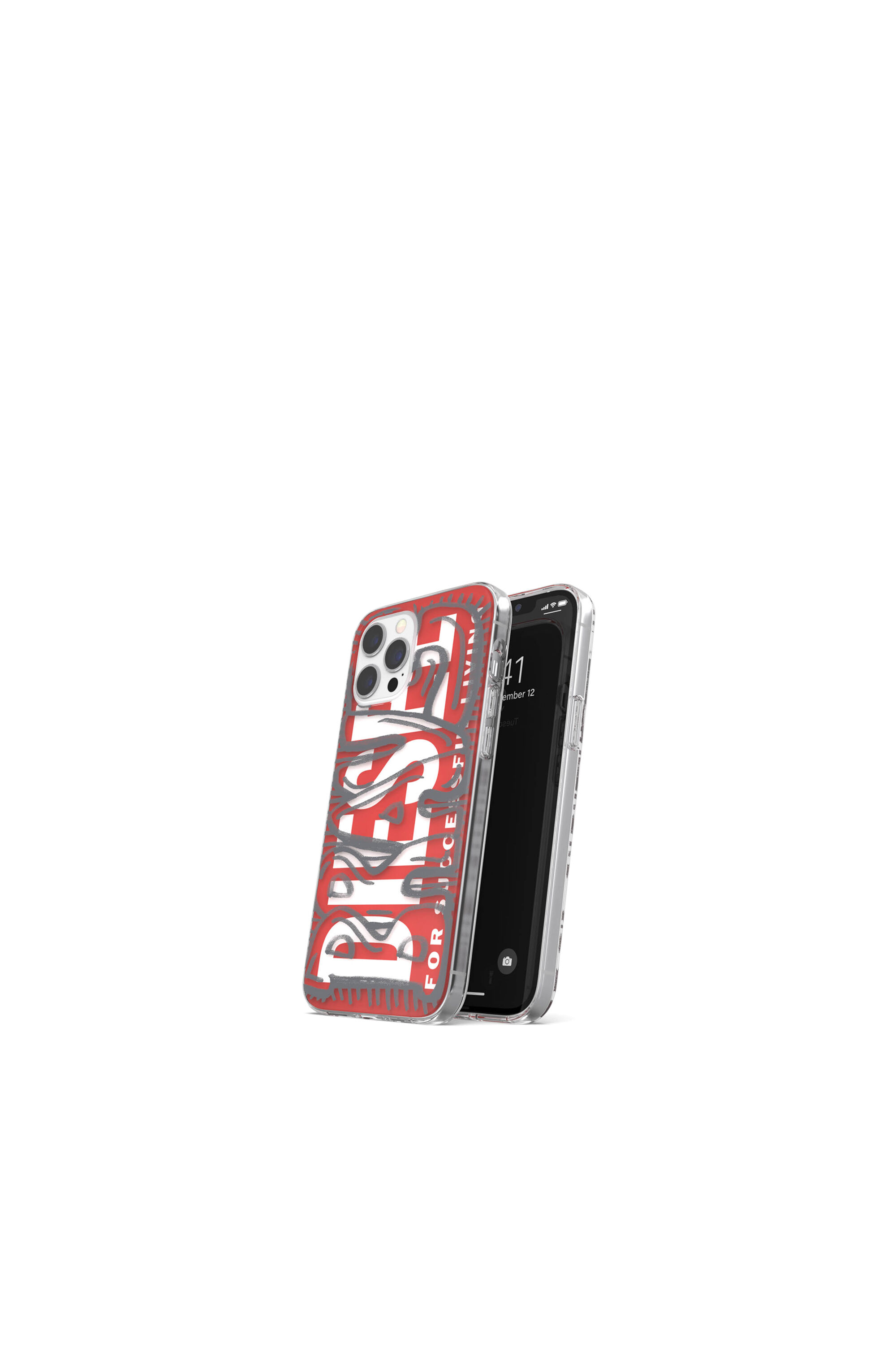 Diesel - 42568 STANDARD CASE, Unisex's Ultra-light TPU Case for iPhone 12 Pro Max in レッド - 3