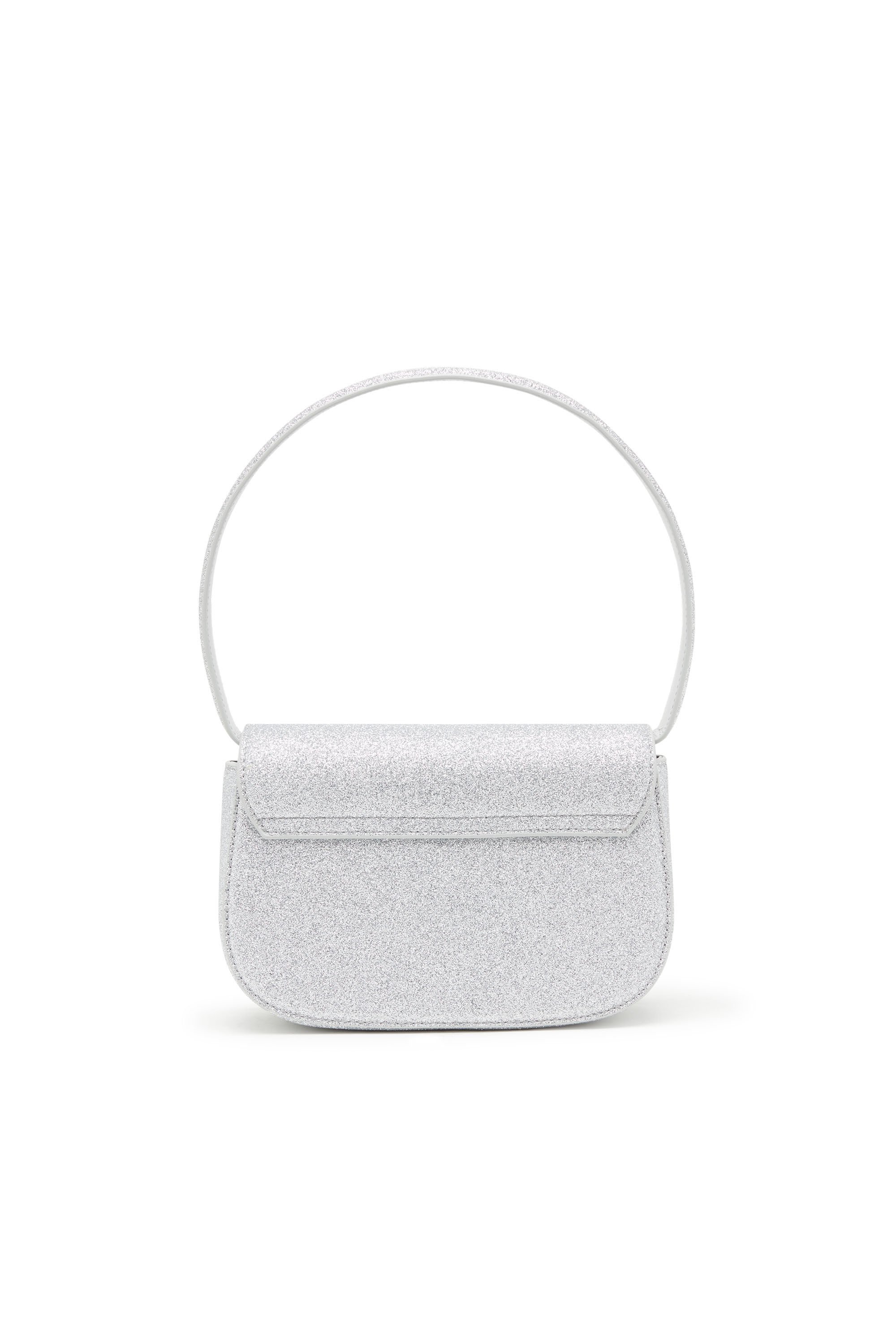 Diesel - 1DR, Female's 1DR-Iconic shoulder bag in glitter fabric in シルバー - 3