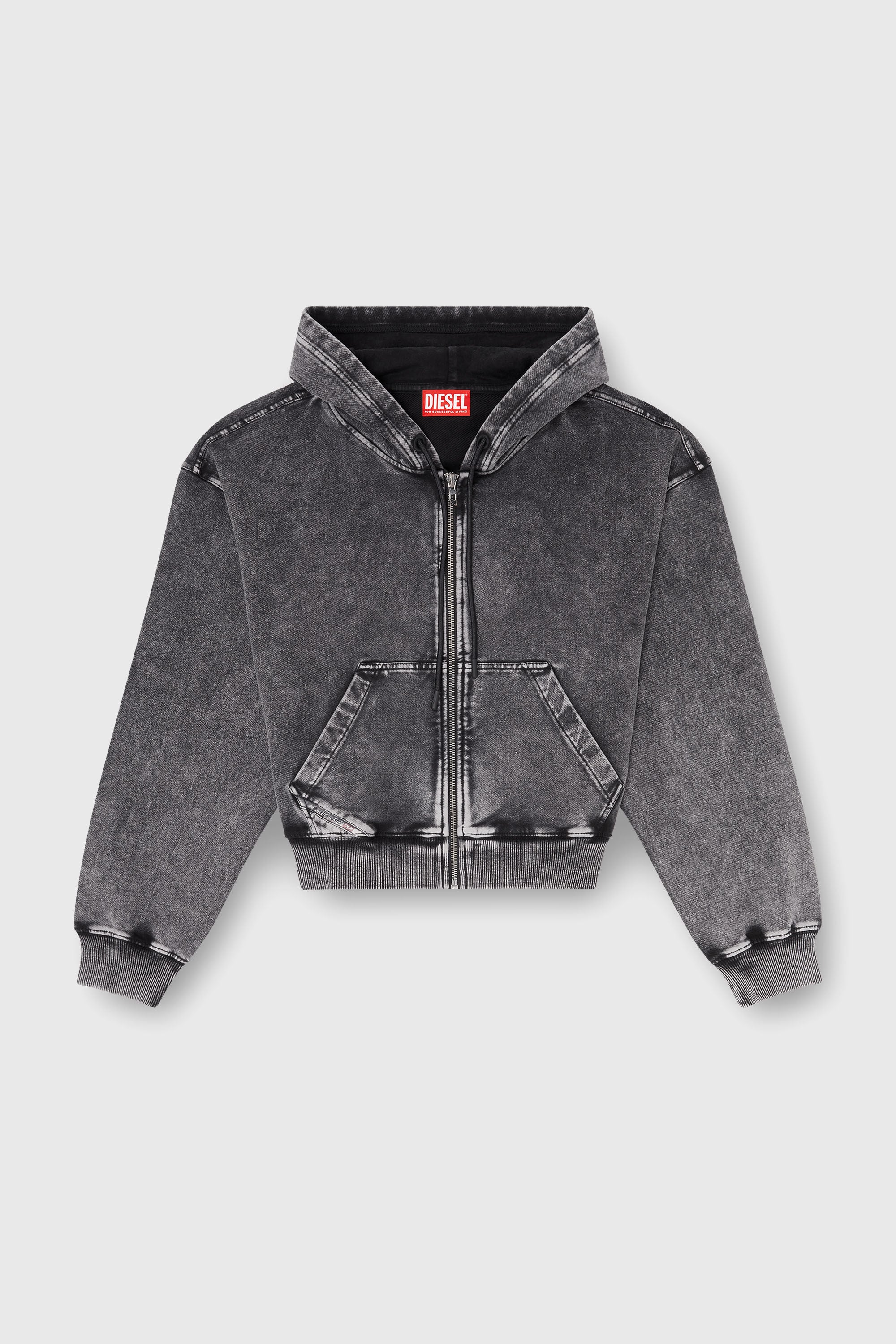 Diesel - F-ELYCY-AA2, Female's ジップアップパーカー in グレー - 2