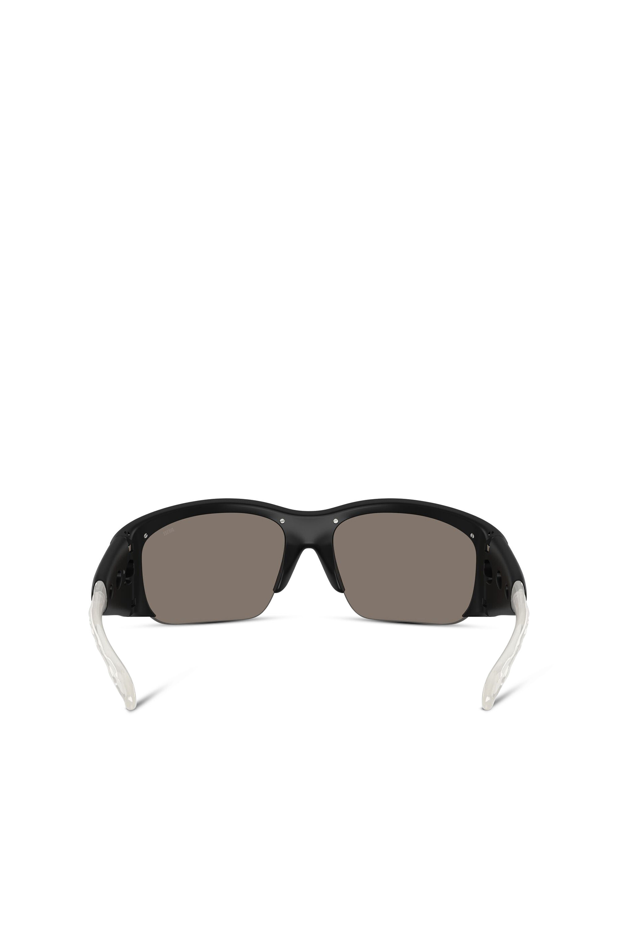 Diesel - 0DL3016U, Unisex's Wrap-around shape sunglasses in ブラック/グレー - 3
