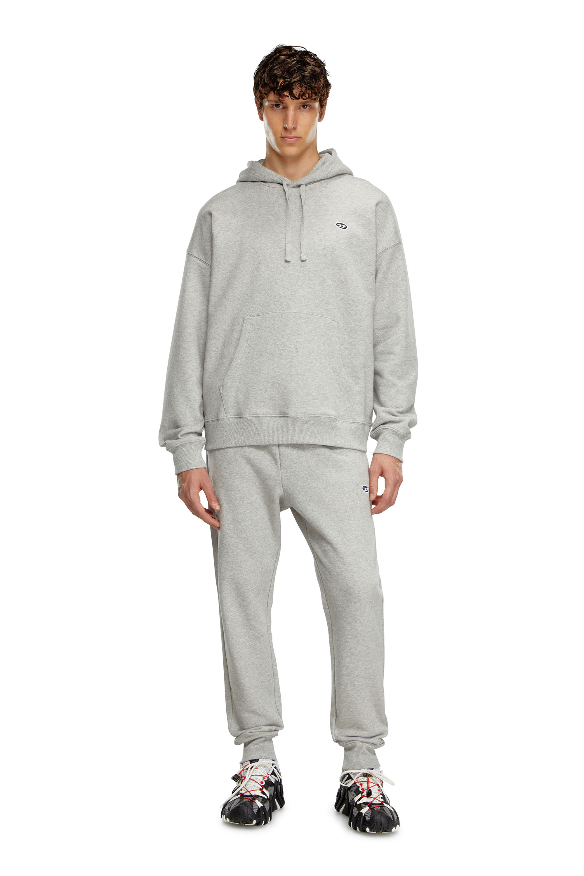 P-TARY-DOVAL-PJ Track pants with Oval D patch｜グレー｜メンズ｜DIESEL