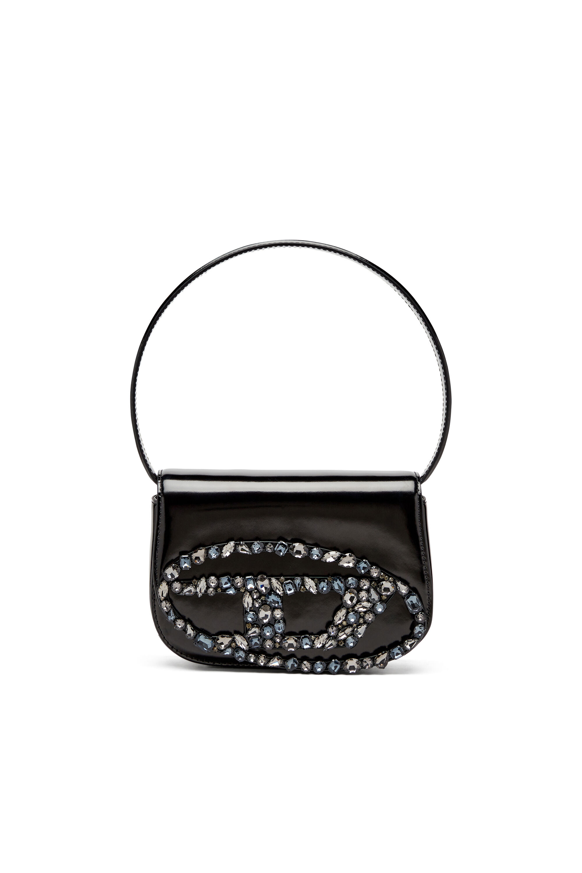 Diesel - 1DR, Female's 1DR-Iconic shoulder bag in mirror leather in ブラック - 2