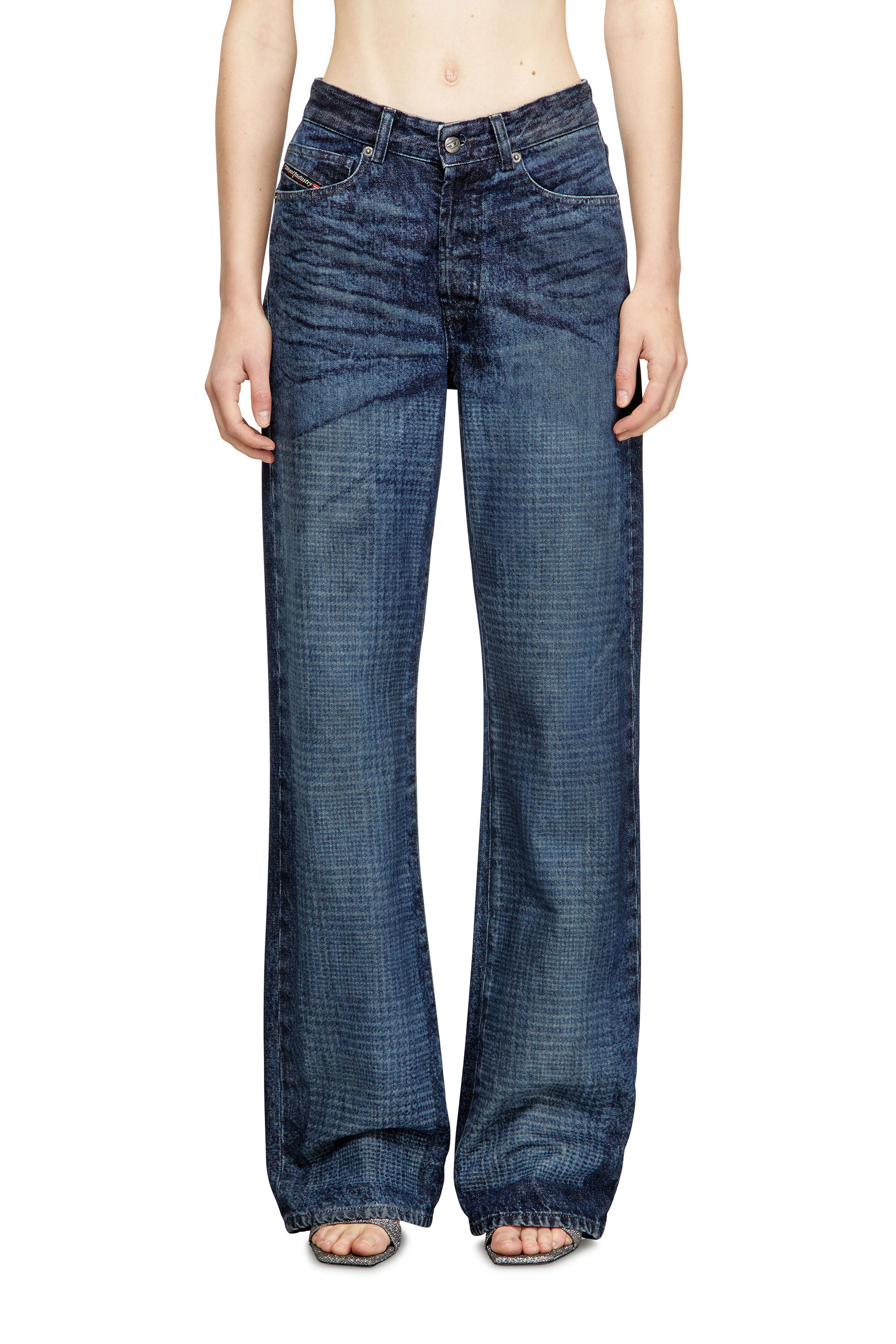 Diesel - Female's Regular Jeans 1971 D-Sent 007CV, ダークブルー - 2