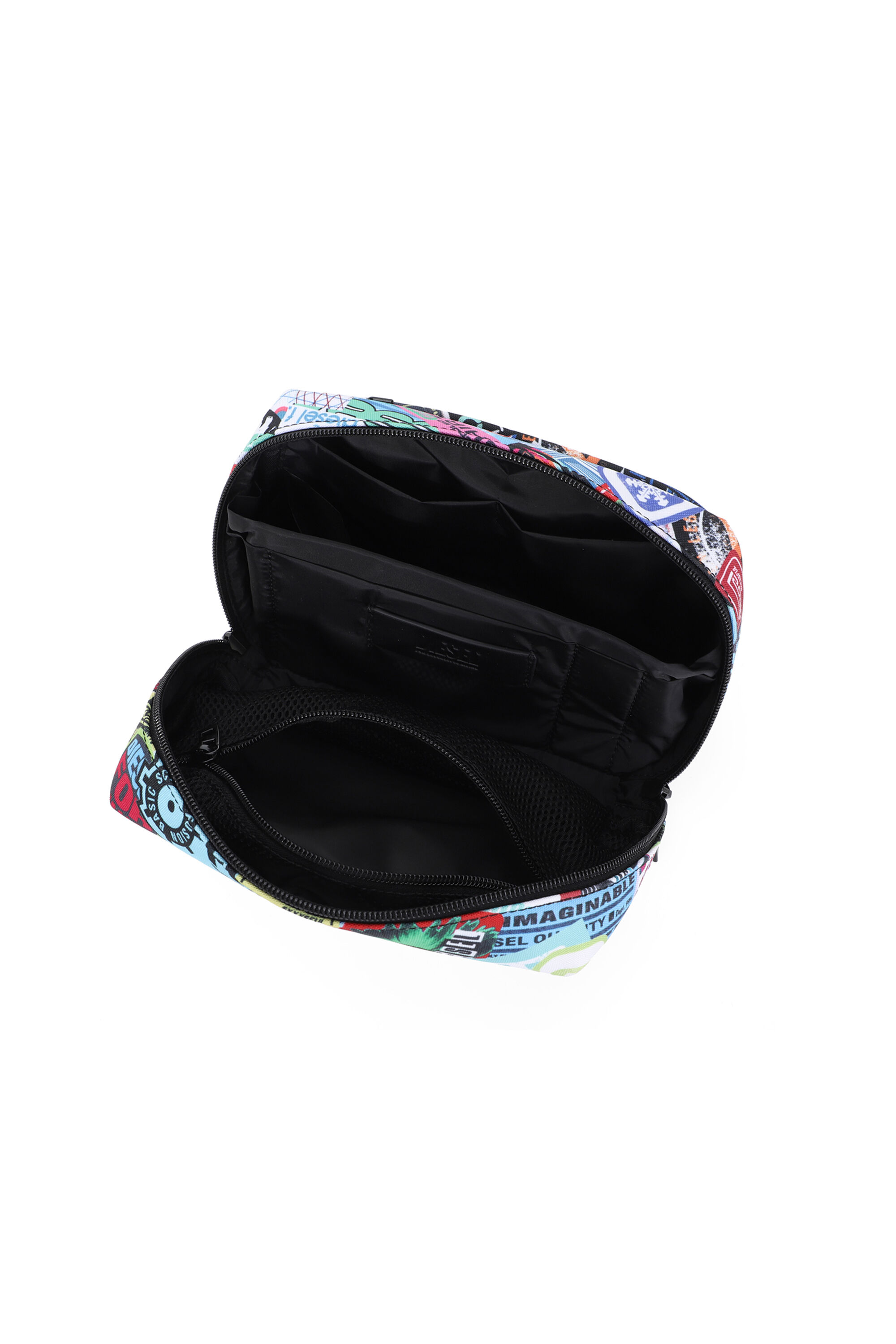 DIESEL PC PRINTED BEAUTY CASE-STICKERS- Beauty case with stickers