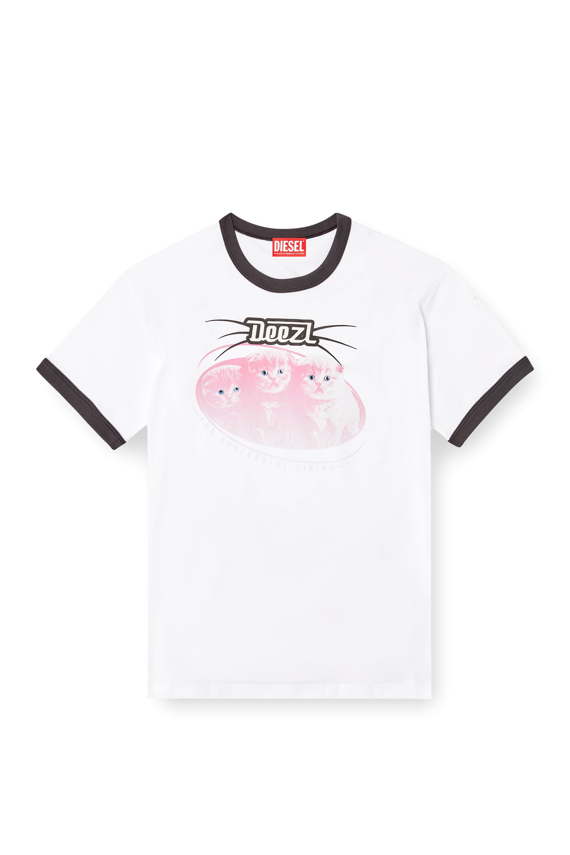 Diesel - T-NORM-CUFF, Male's Tシャツ in ホワイト - 2