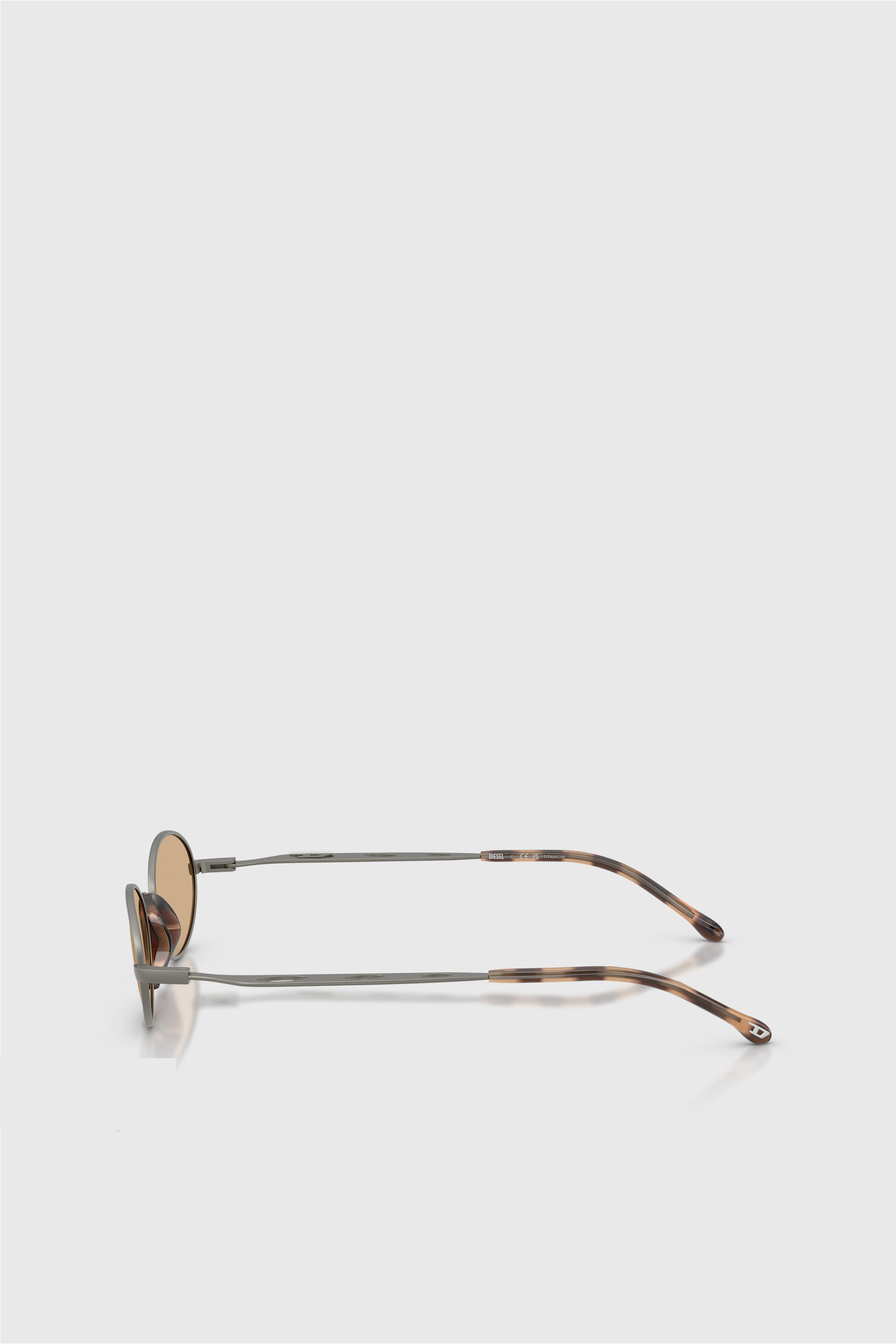 Diesel - 0DL1023T, Unisex's Pilot Sunglasses in ブラウン - 3