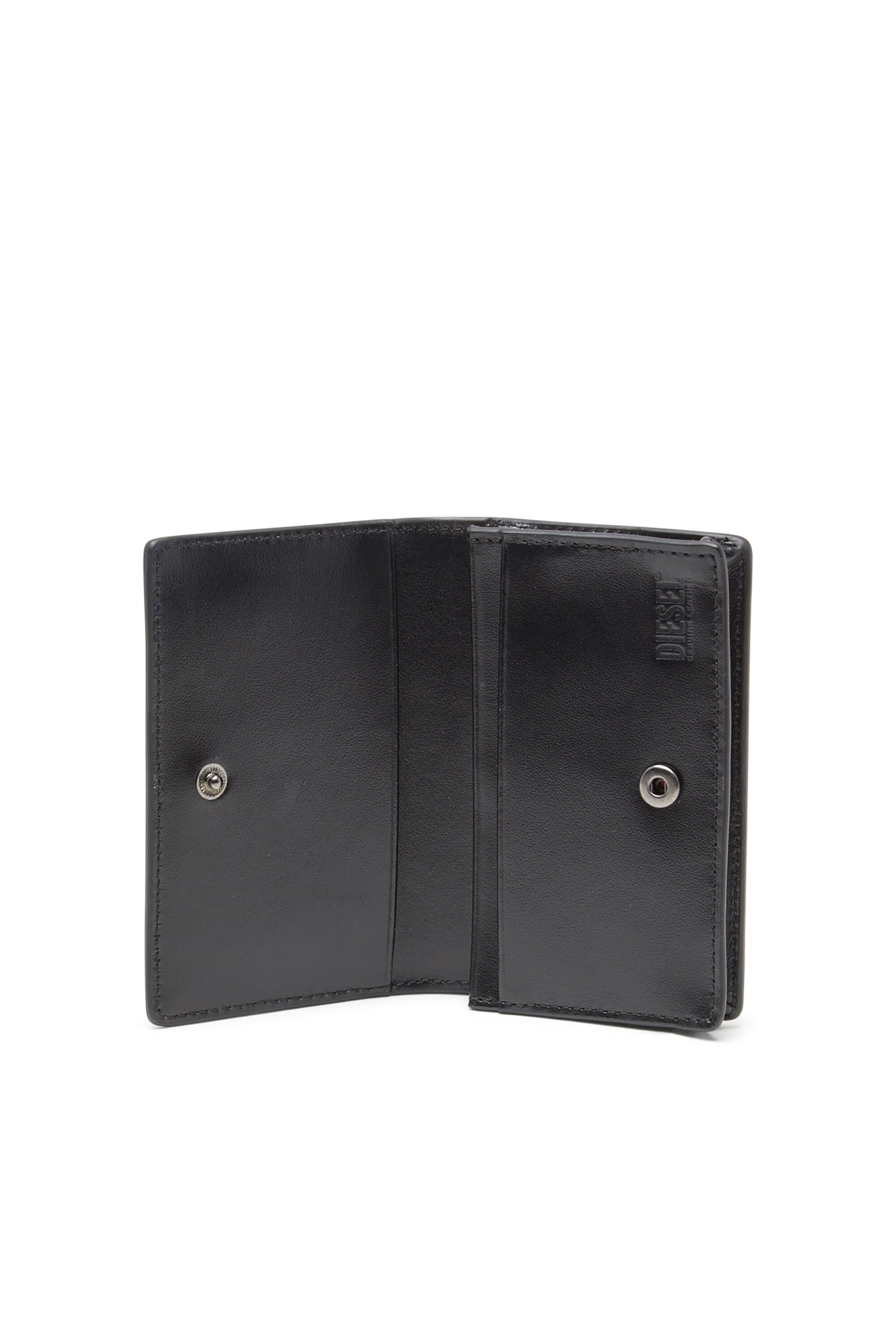 Diesel - HOLI-D CARD HOLDER IV, Male's Compact leather card holder in ブラック - 3