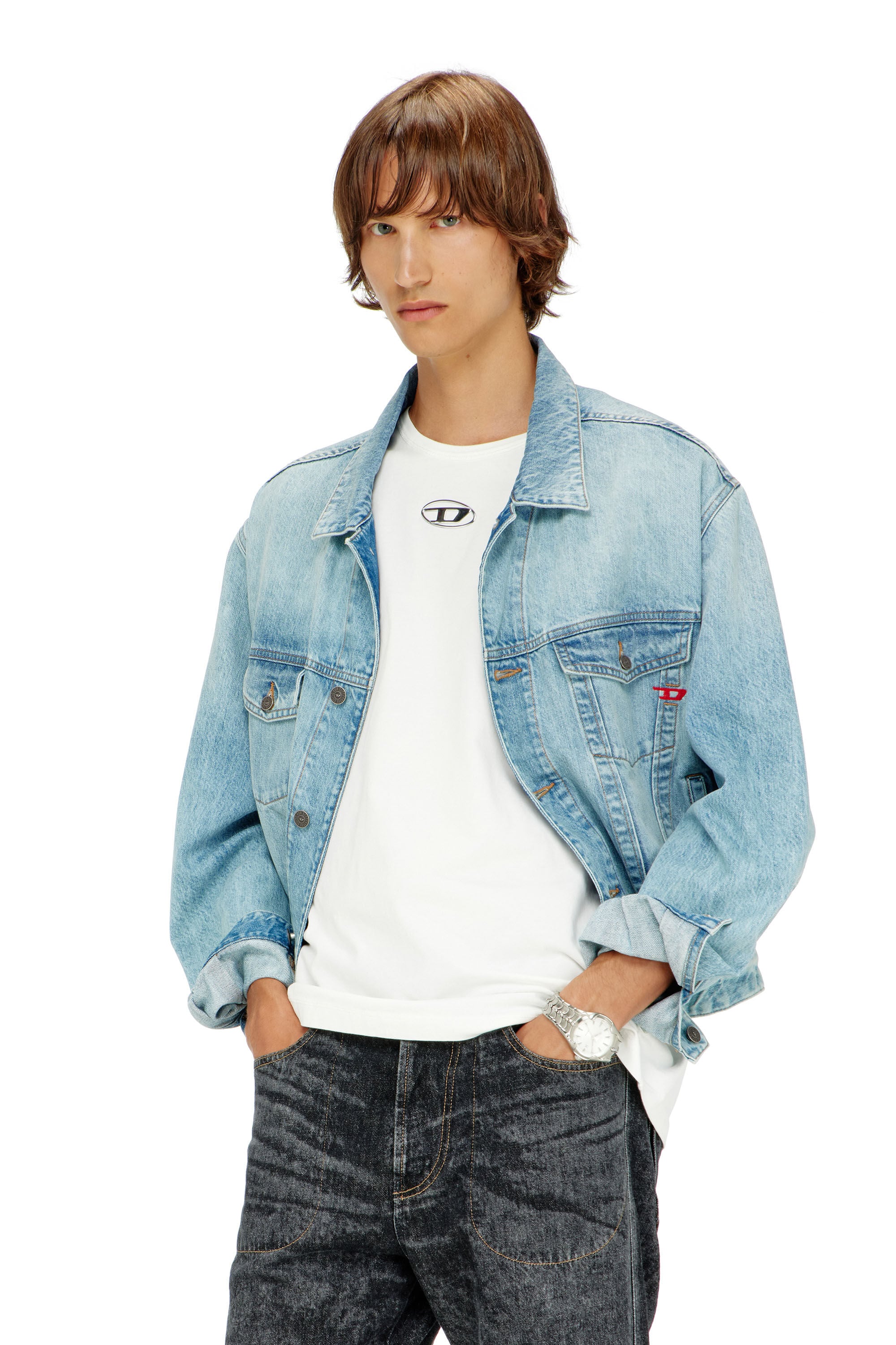 Diesel - T-NORM-IOD, Male's Tシャツ in ホワイト - 3
