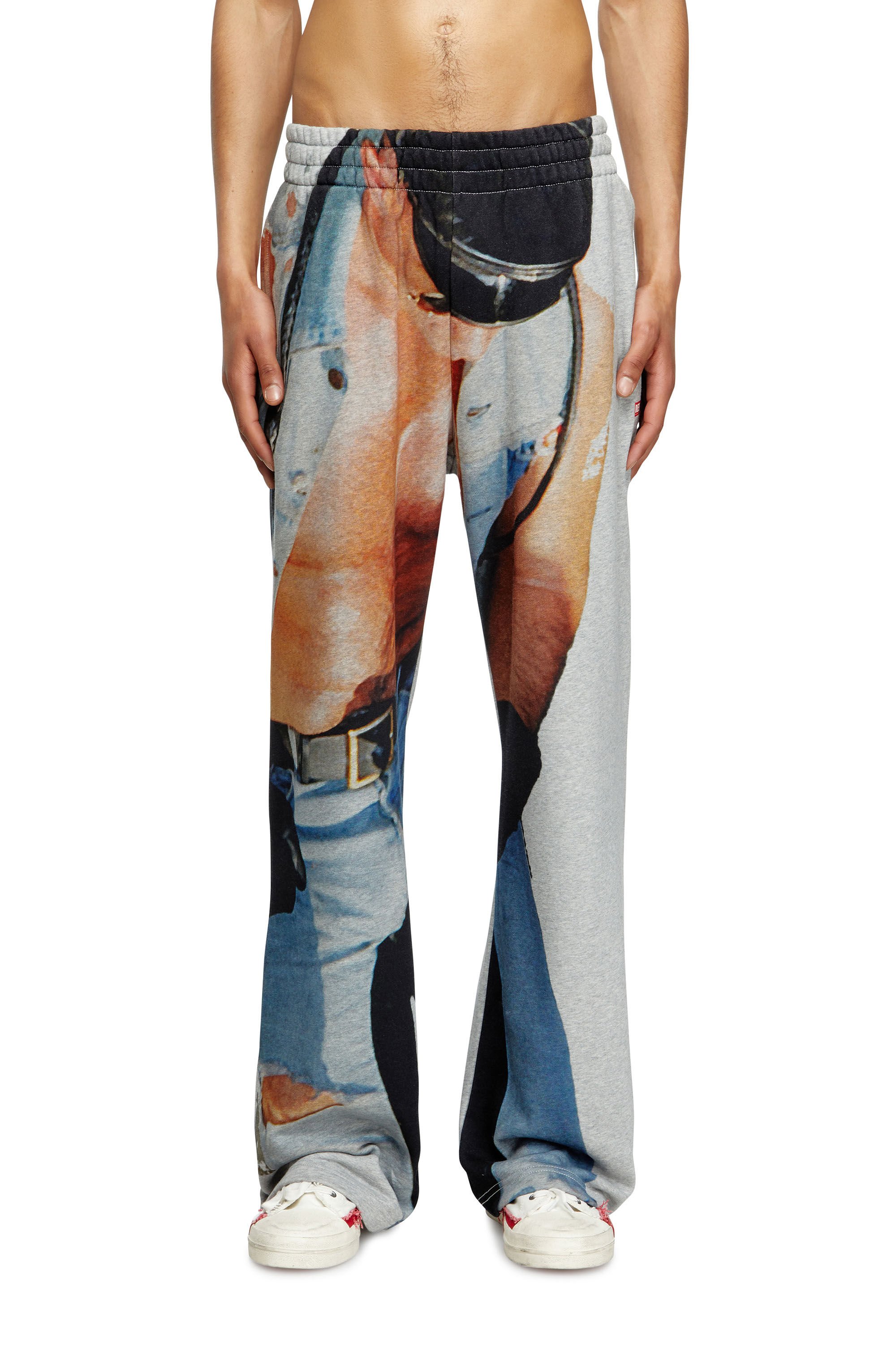 Diesel - PR-P-MARTAINS-TOM25, Unisex's Sweatpants with graphic print in グレー - 3