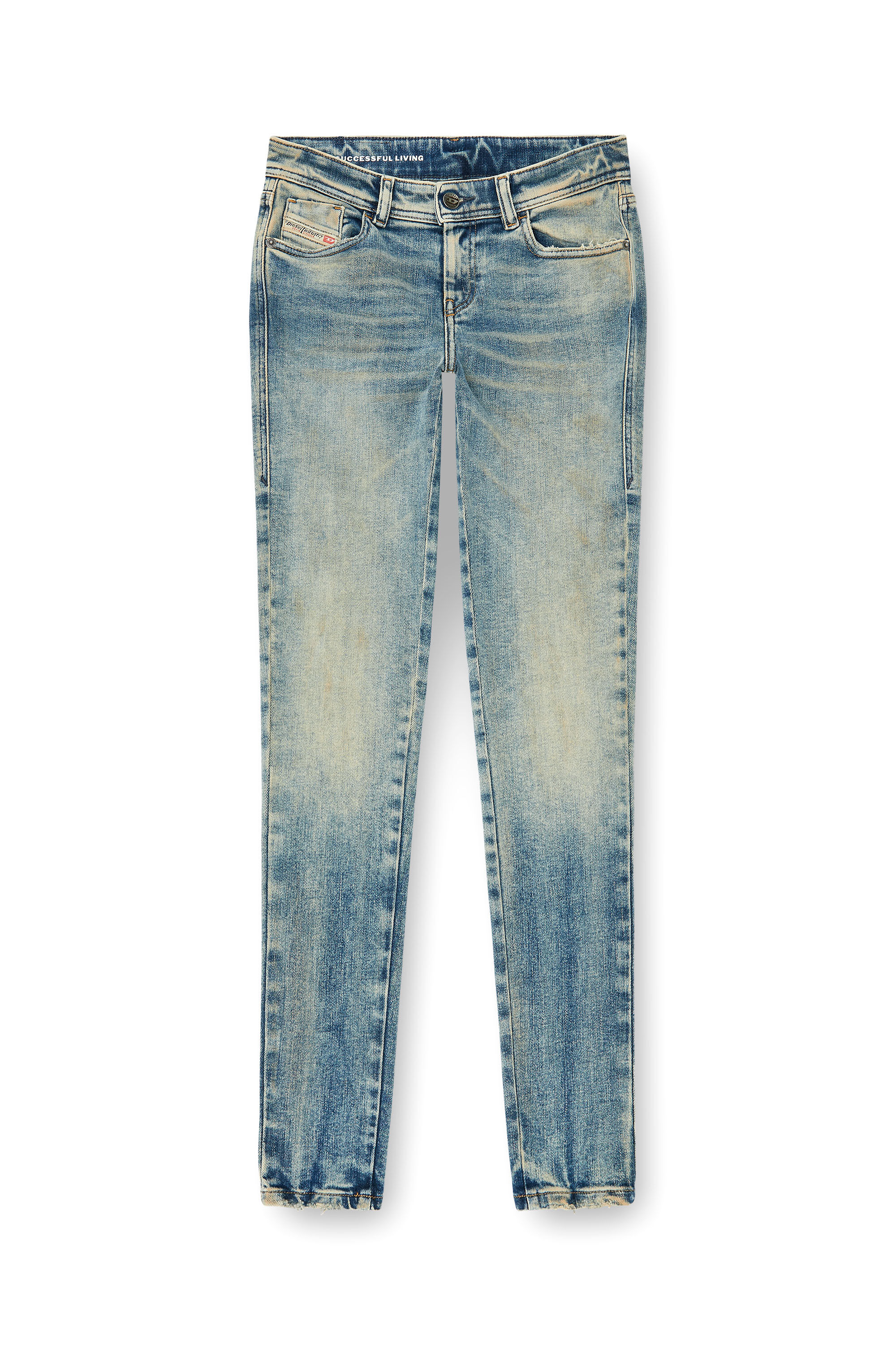 Diesel - Female's Skinny Jeans 2017 Slandy 09P73, ミディアムブルー - 6