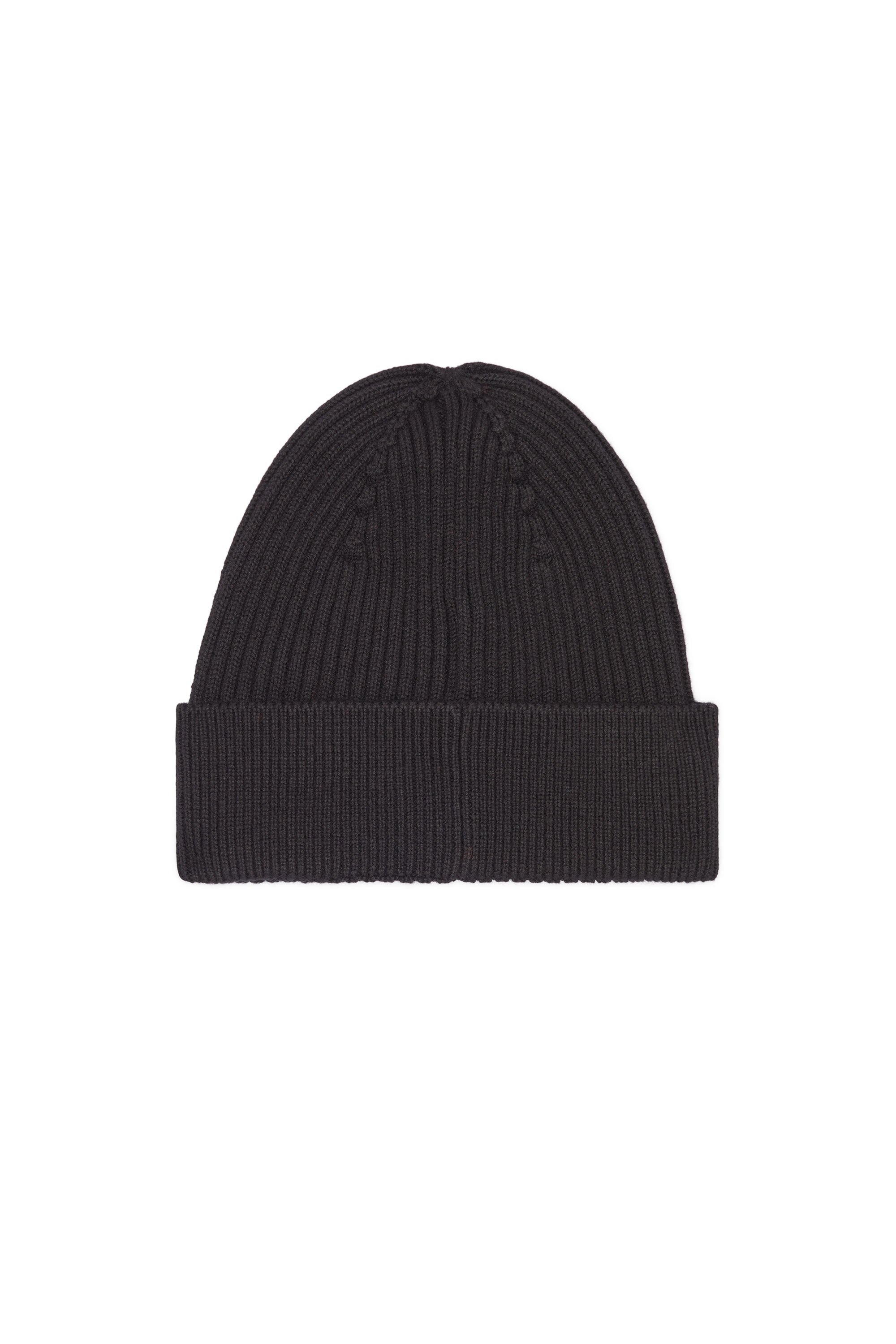 Diesel - K-CODER-H 2X2, Unisex's ニットキャップロゴ in ブラック - 2