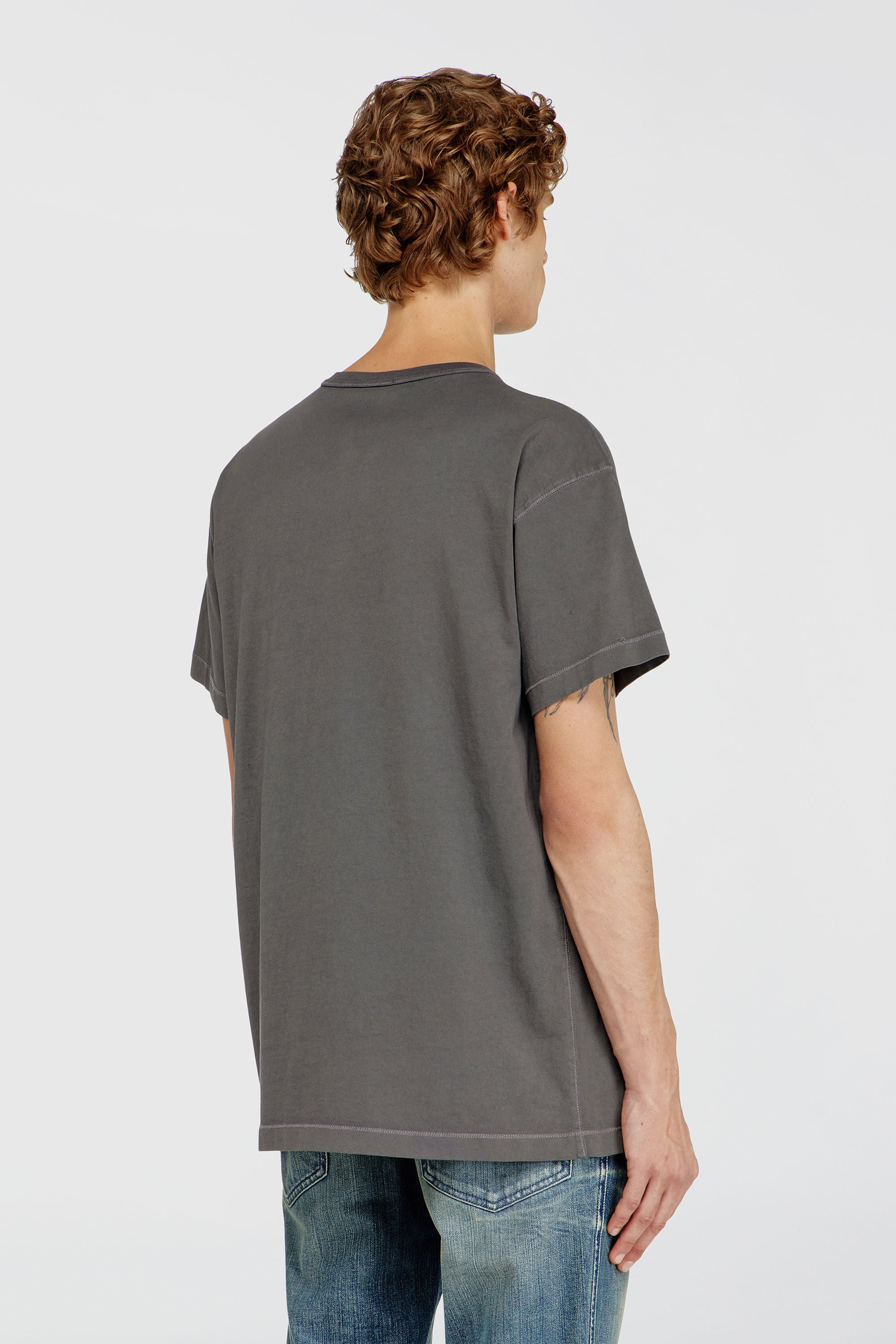 Diesel - T-NORM-IOD, Male's Tシャツ in グレー - 4