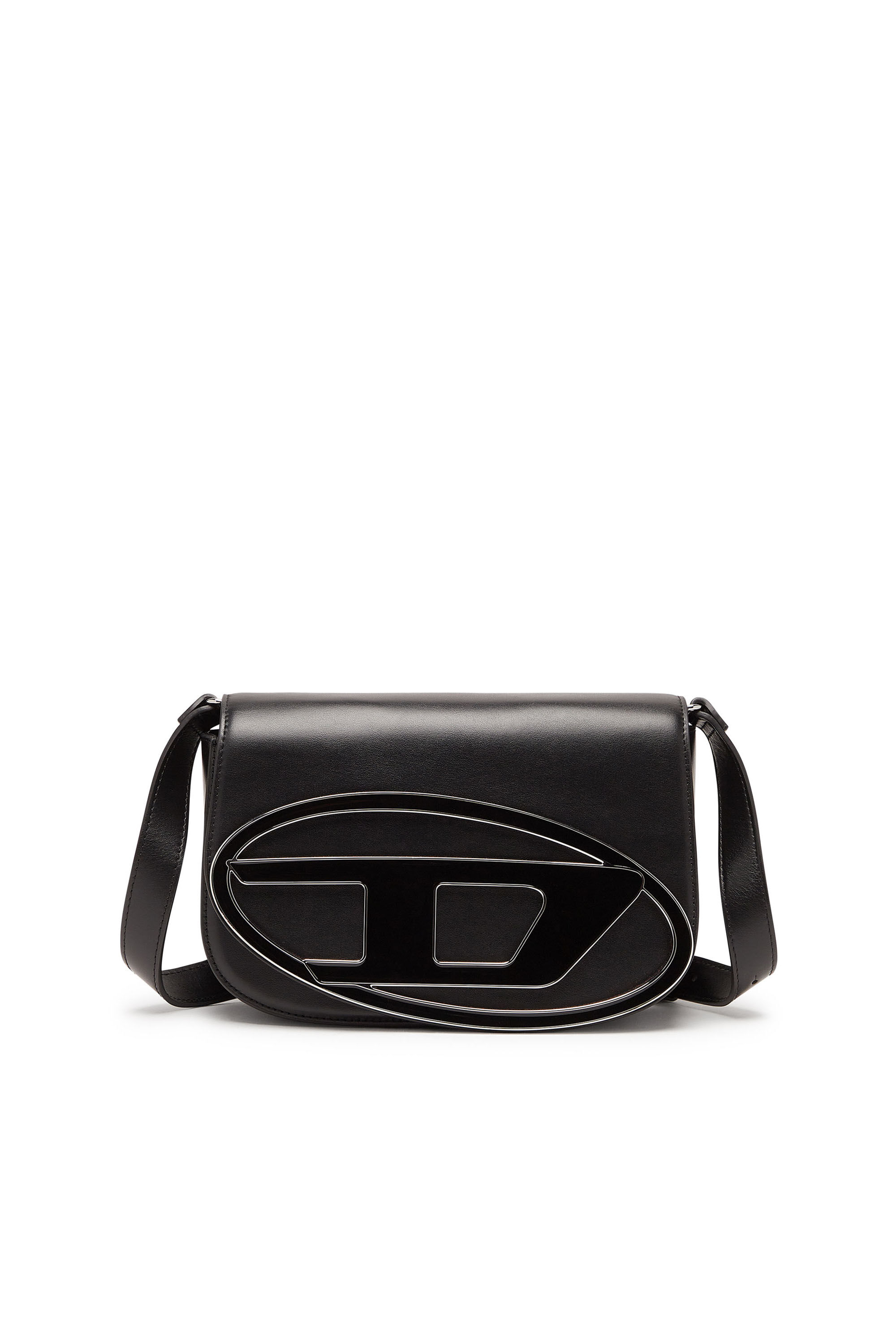 Diesel - 1DR M, Female's カウレザーショルダーバッグM in ブラック - 2