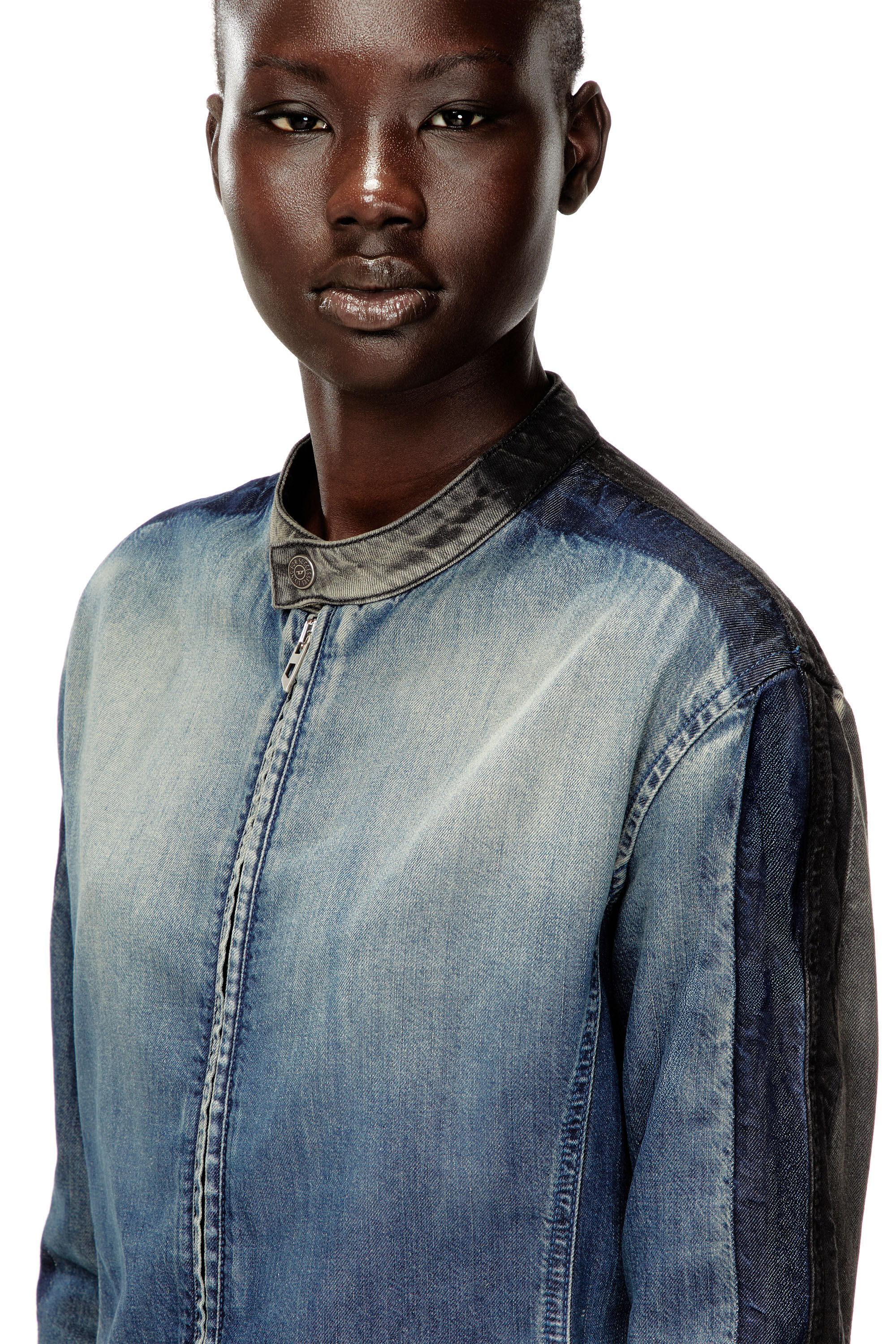 Diesel - DE-KAKI-S, Female's デニムジャケット in ブルー/グレー - 4