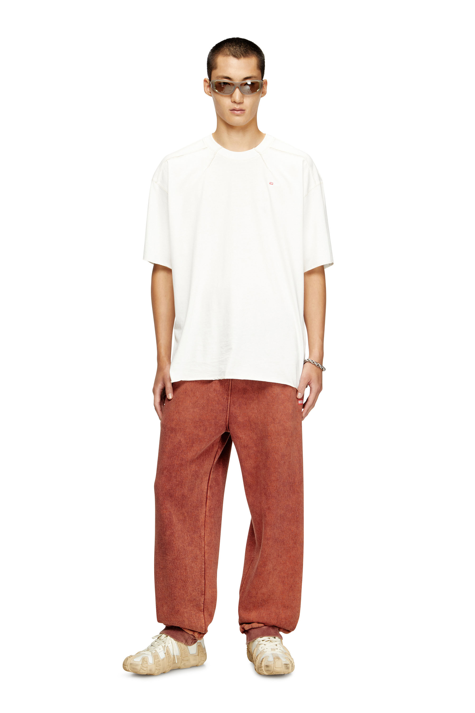 T-CRAHOR-BOXT-T1 Tシャツ｜ホワイト｜メンズ｜DIESEL