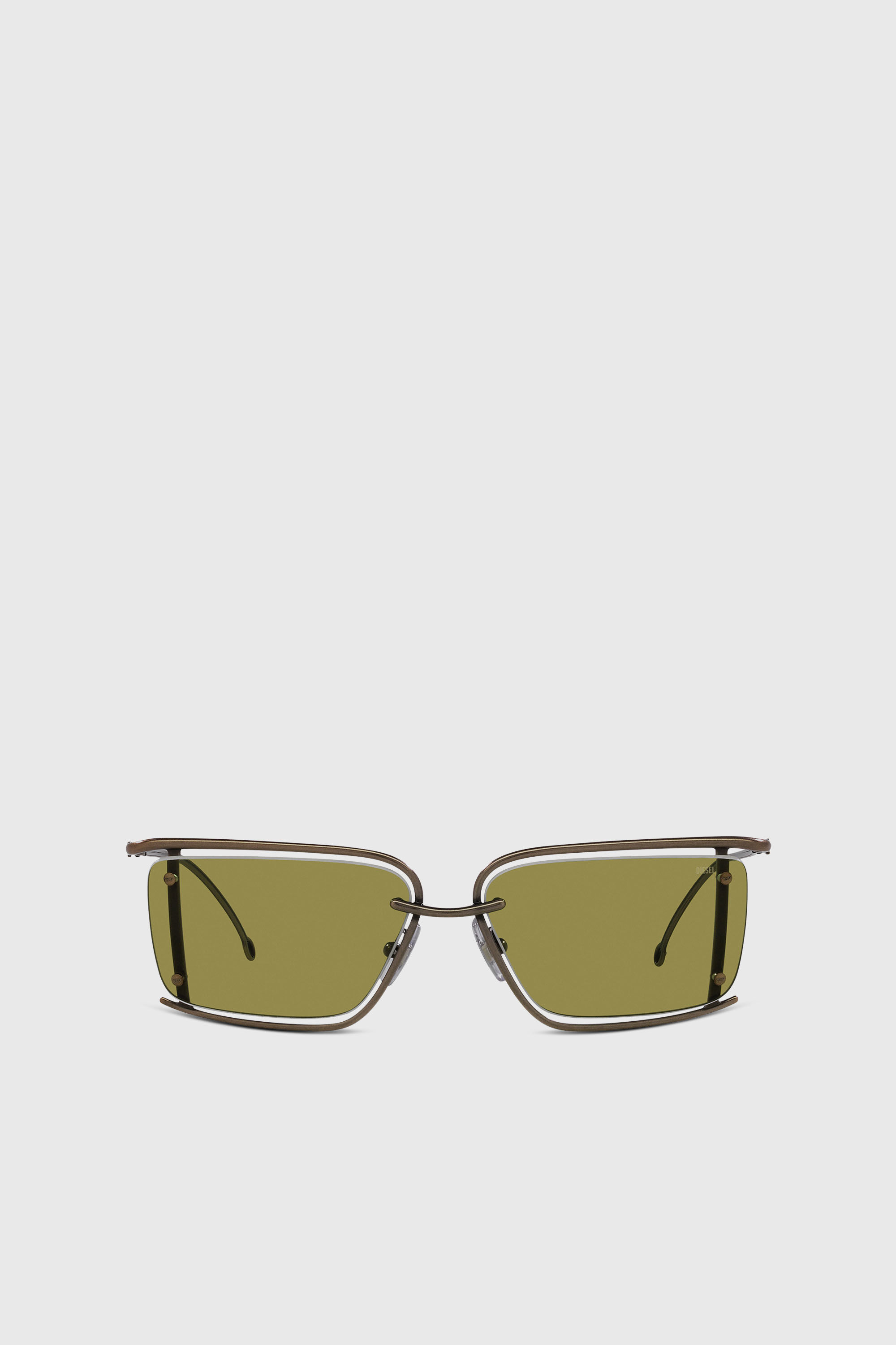 Diesel - 0DL1002, Unisex's サングラス in ミリタリーグリーン - 1