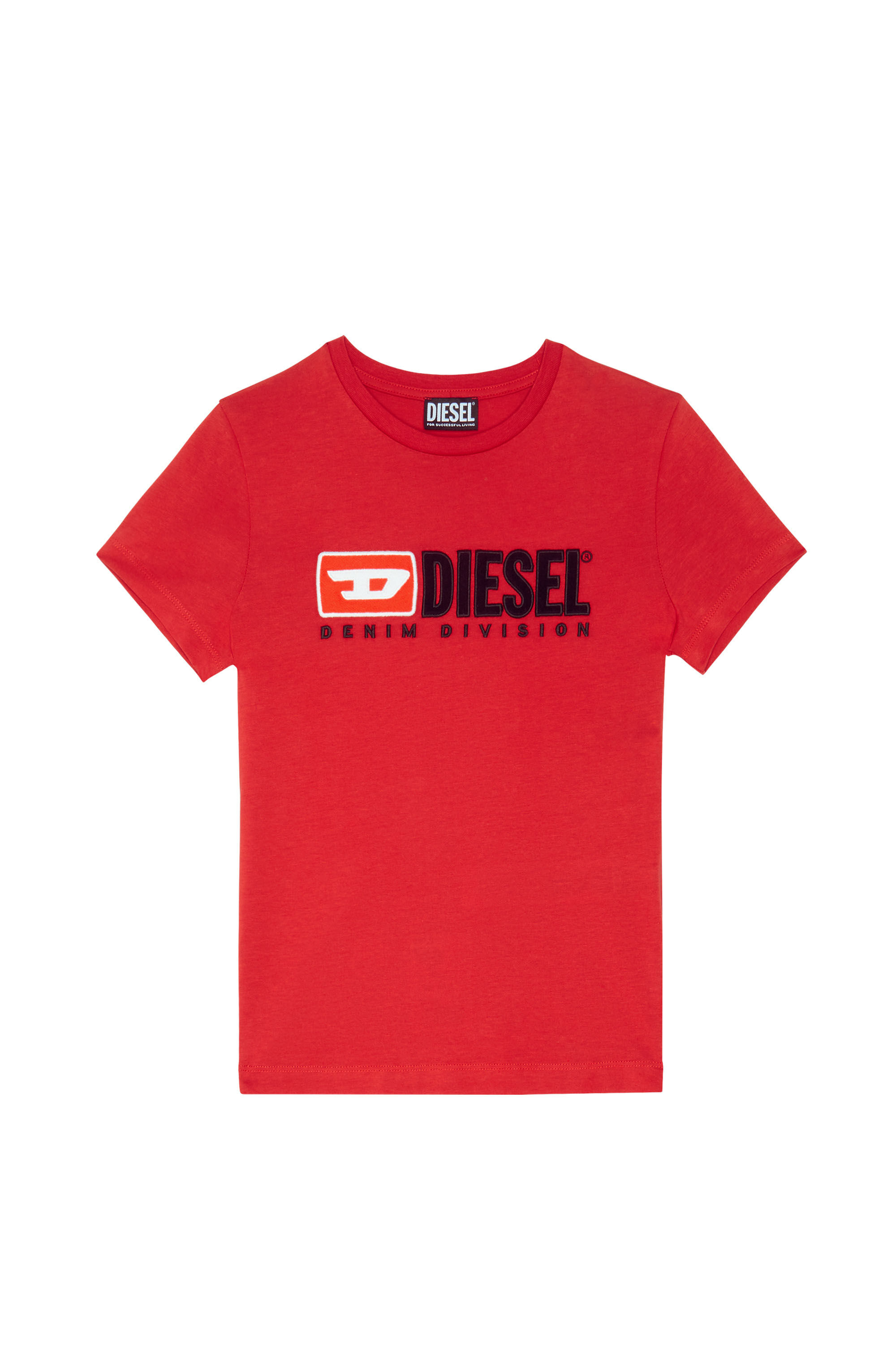 Diesel - T-SLI-DIV, Female's 半袖 Tシャツ in レッド - 2