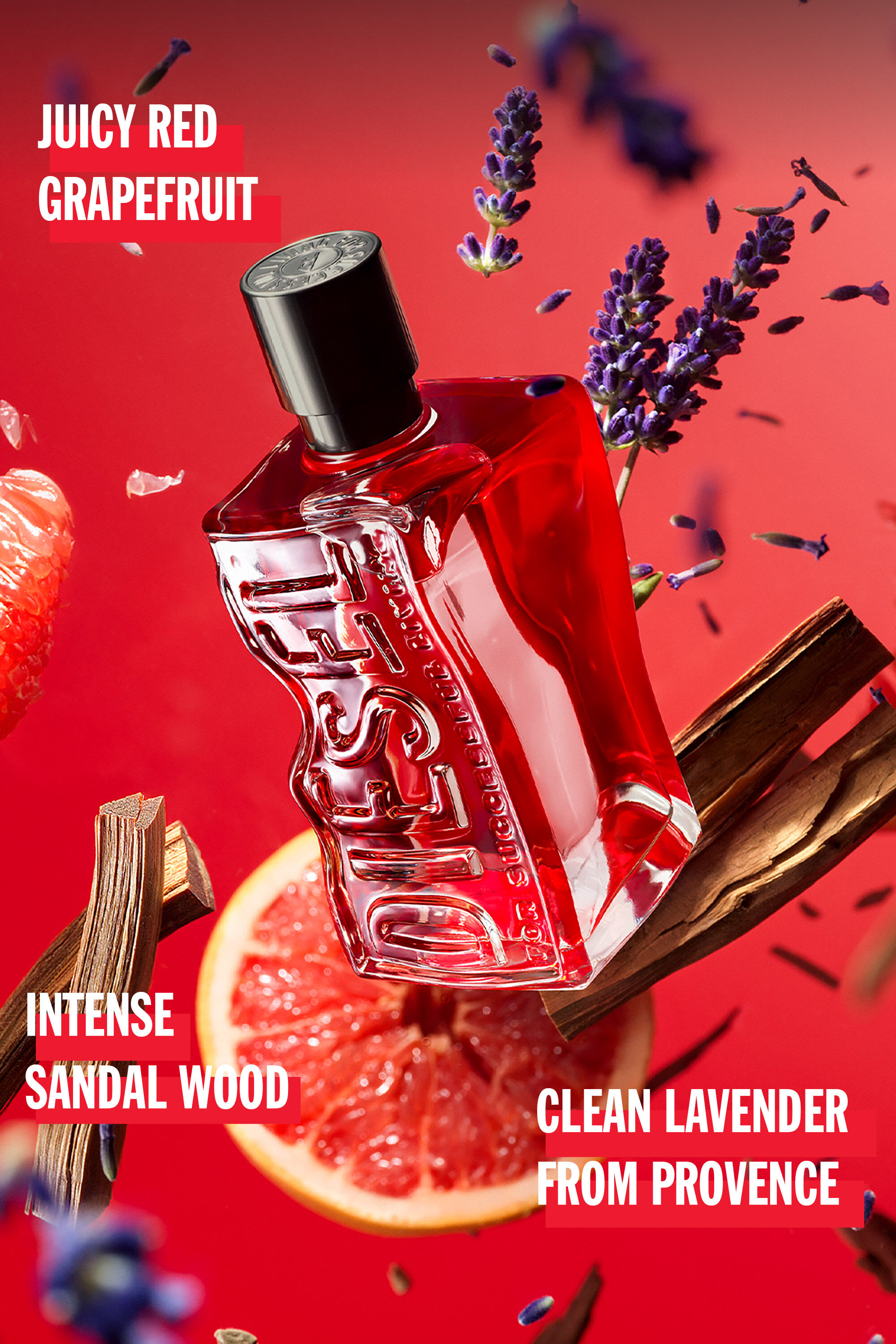 Diesel - D RED 50 ML, Male's D RED 50ml, 1.7 FL.OZ., Eau de Parfum in レッド - 4