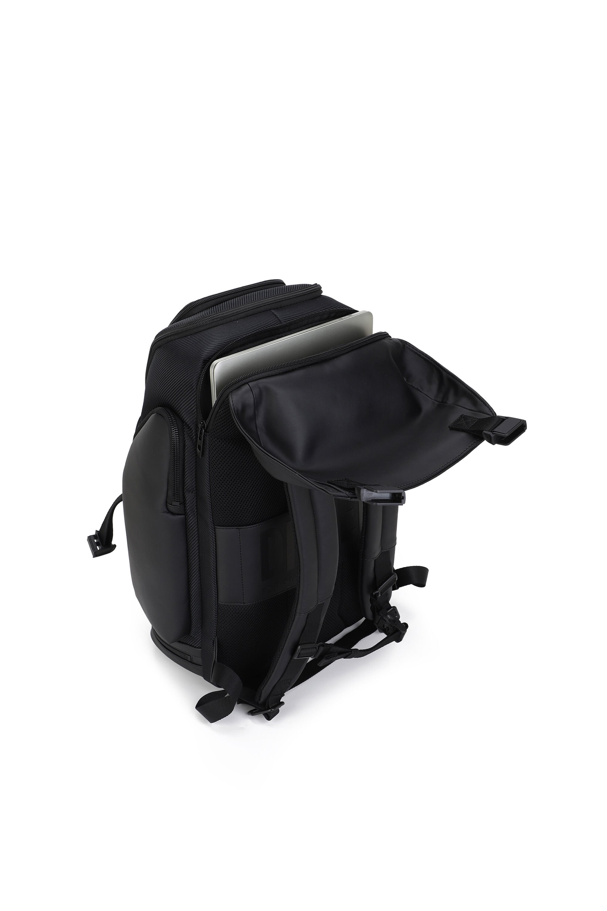 Diesel - DIESEL CARBON FIBER BACKPACK-BLACK  DSB0, Unisex's Functional business backpack in ブラック - 6