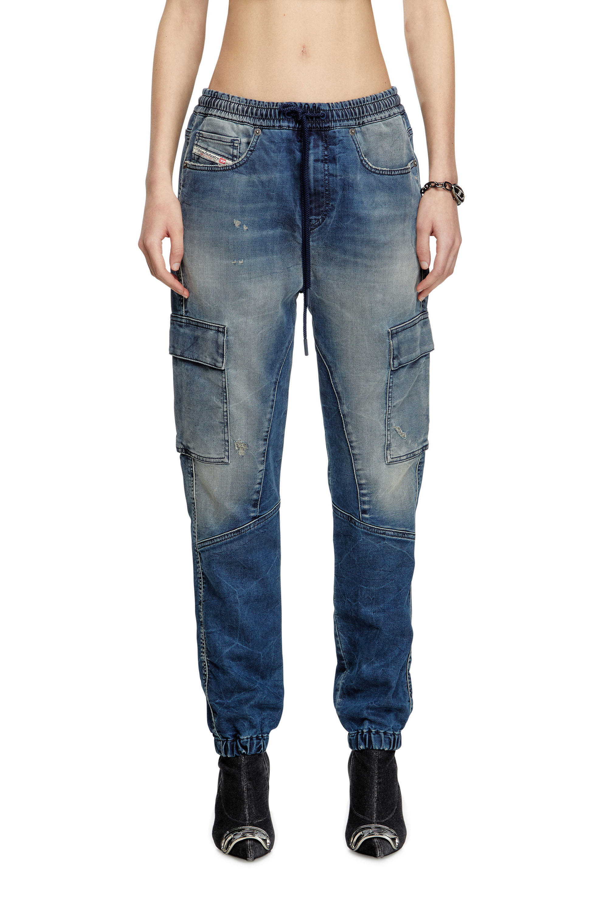 Diesel - Female's Regular 2051 D-Ursy Joggjeans® 068PI, ミディアムブルー - 3