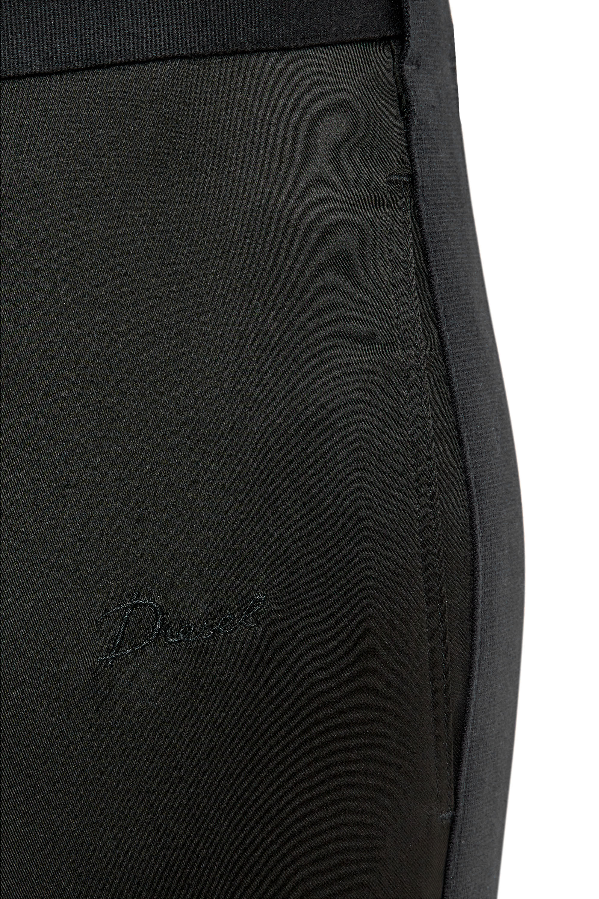 Diesel - P-STELLA, Female's パンツ サテン フレア in ブラック - 5
