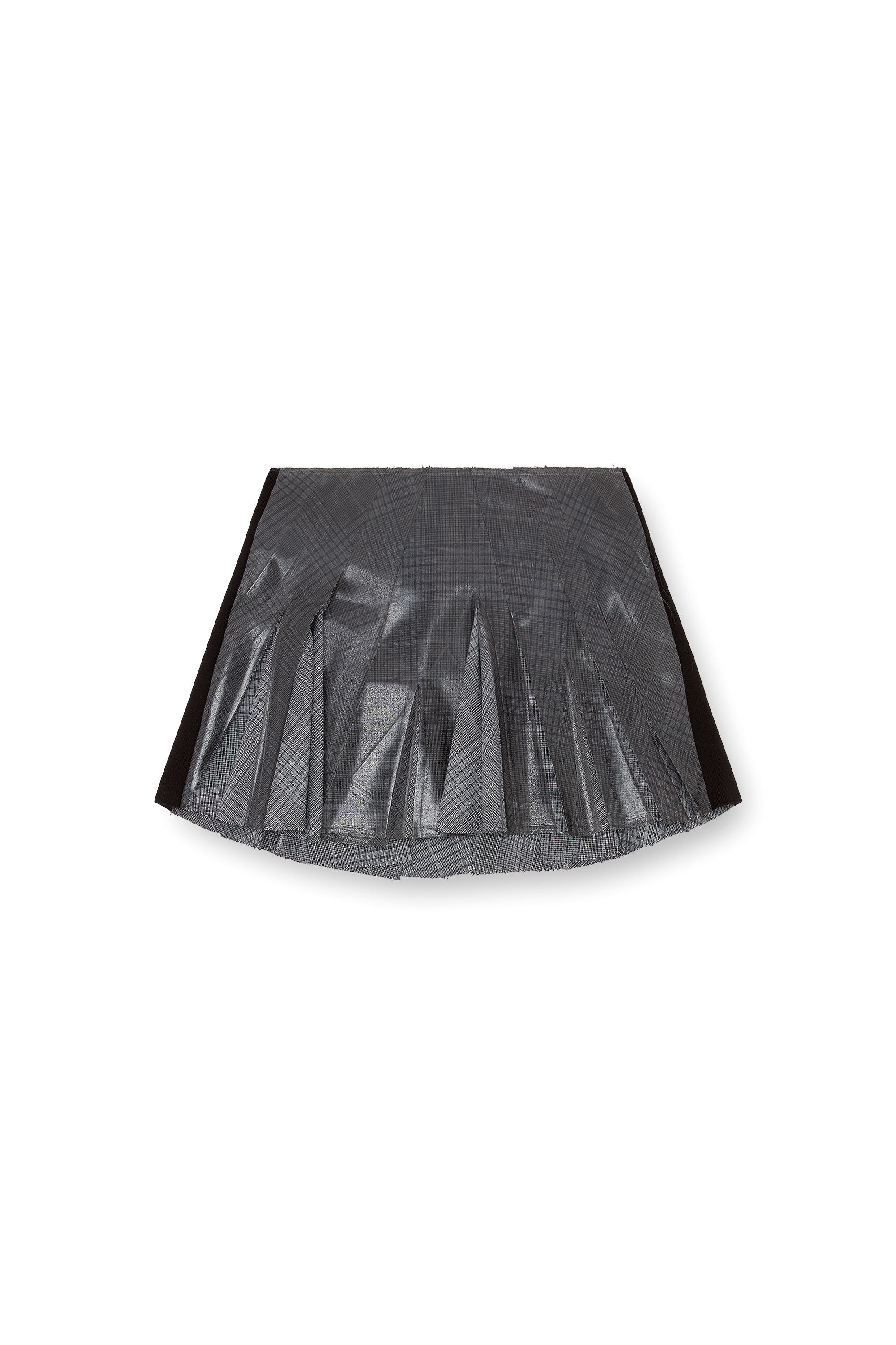 Diesel - O-ZIRC, Female's Mini skirt with Prince of Wales check in グレー - 2