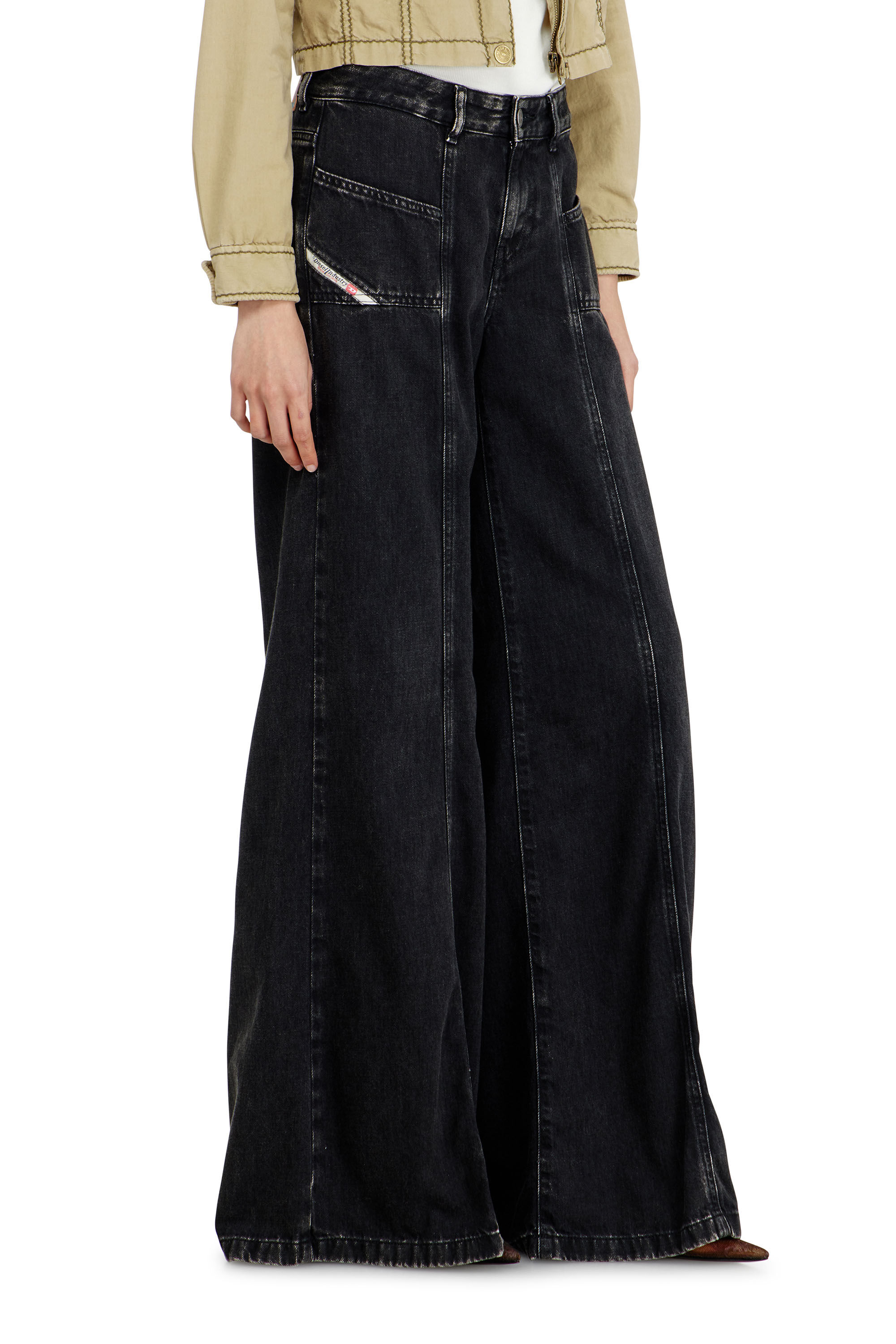 Diesel - Female's Flare Jeans D-Akii 068HN, ブラック/ダークグレー - 7