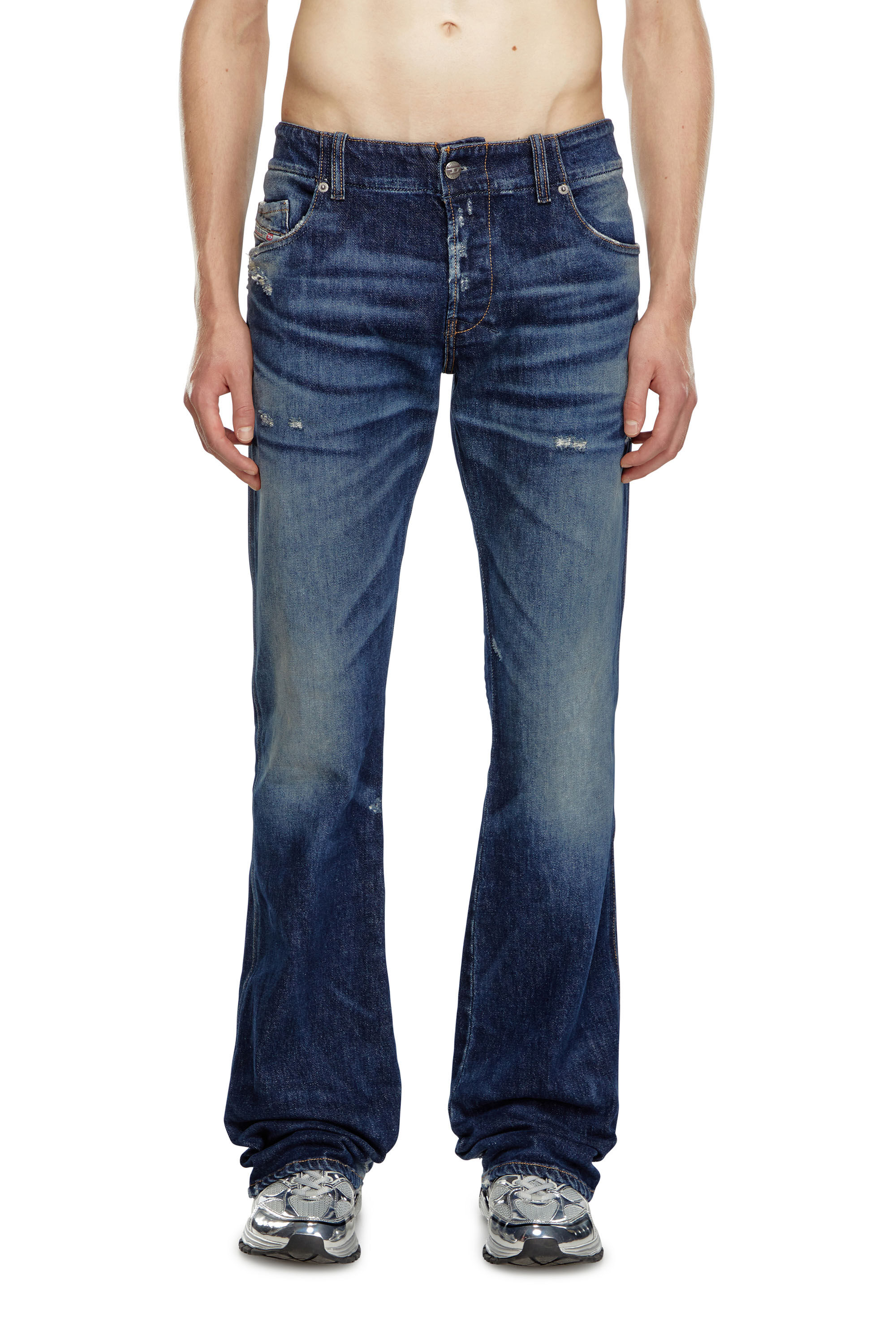 Diesel - Male's Bootcut Jeans D-Backler 09J56, ダークブルー - 3