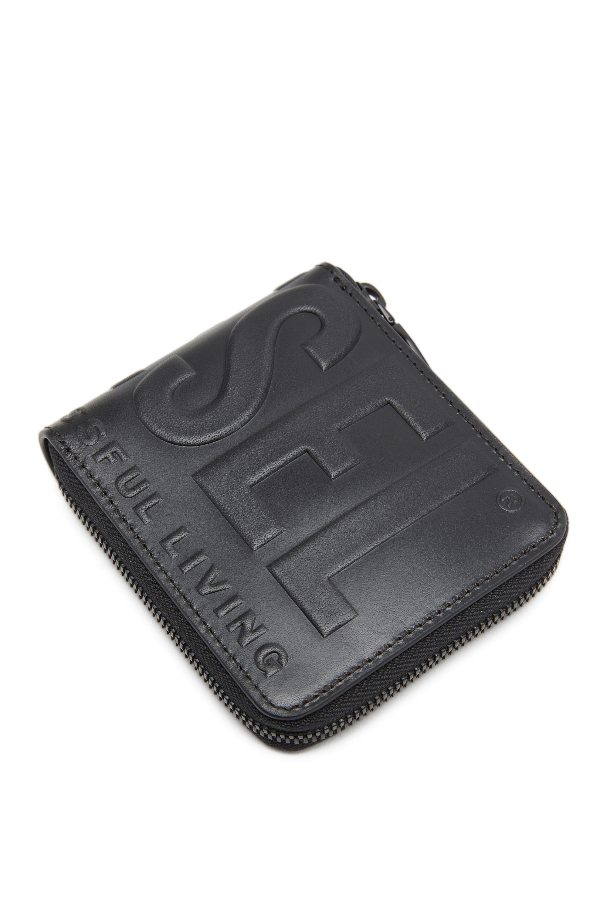 Diesel - DSL 3D BI-FOLD COIN ZIP XS, ブラック - Image 4