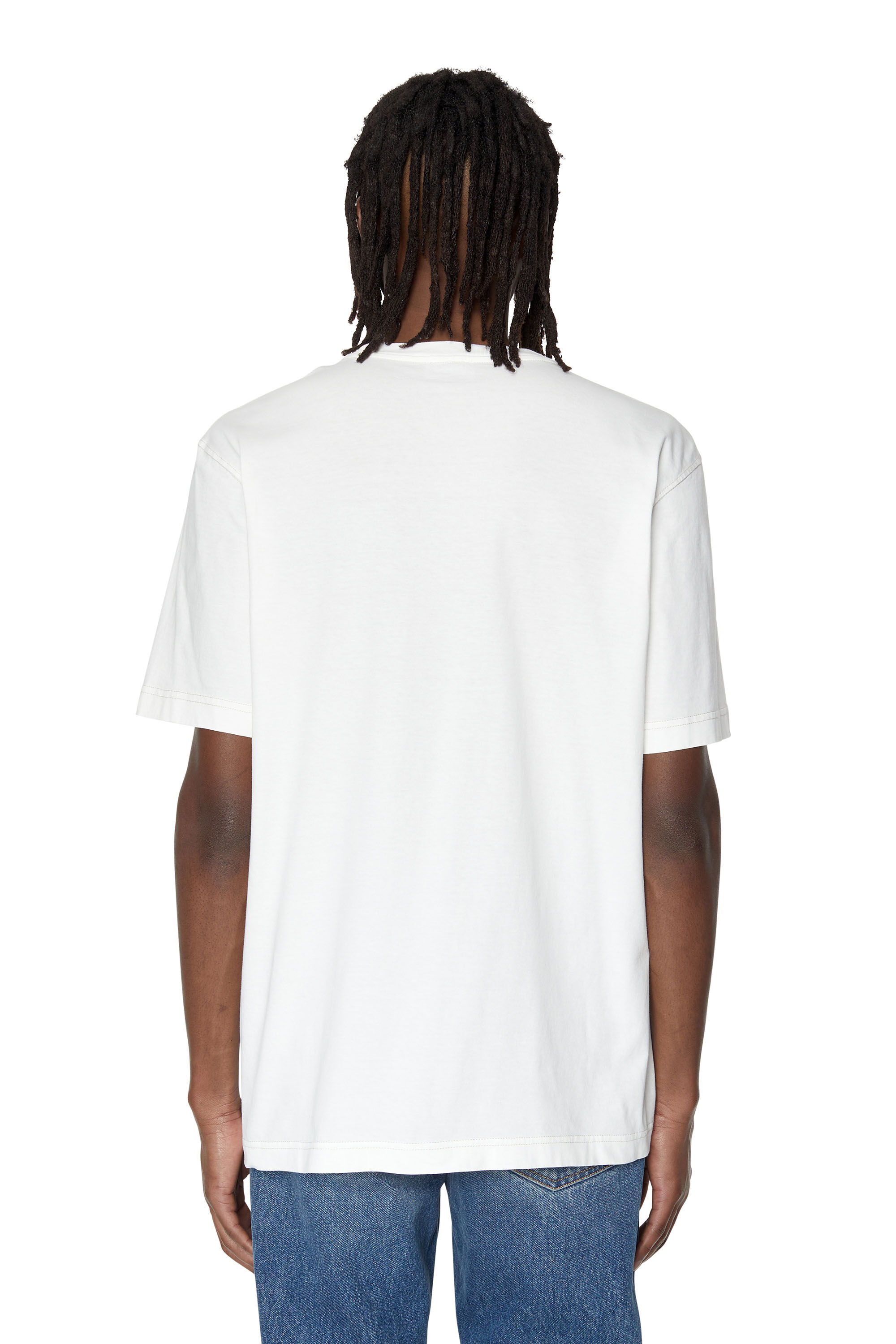 Diesel - T-JUST-E16, Male's ロゴ Tシャツ in ホワイト - 5