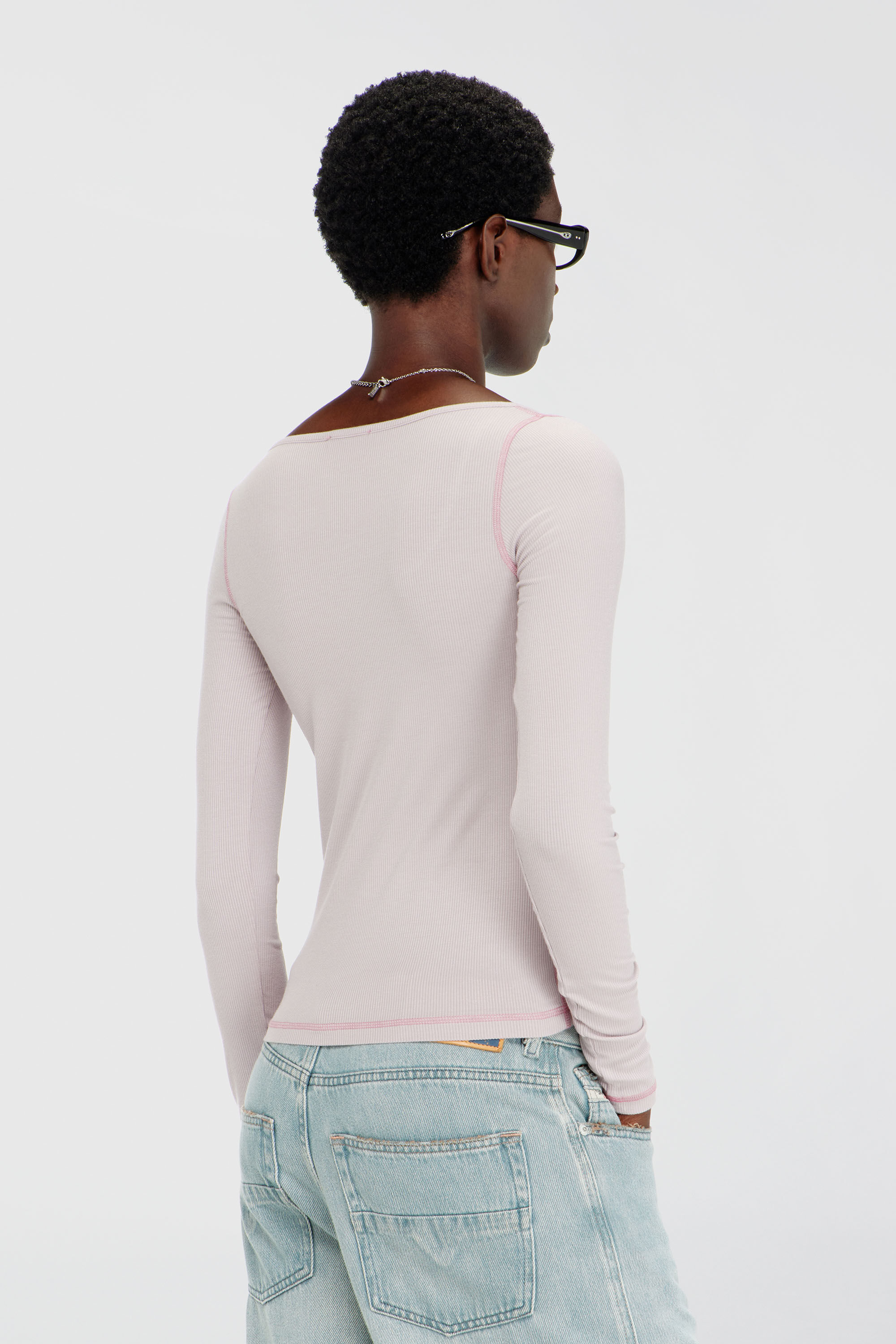 Diesel - T-FANT, Female's 長袖トップ in ライラック - 4