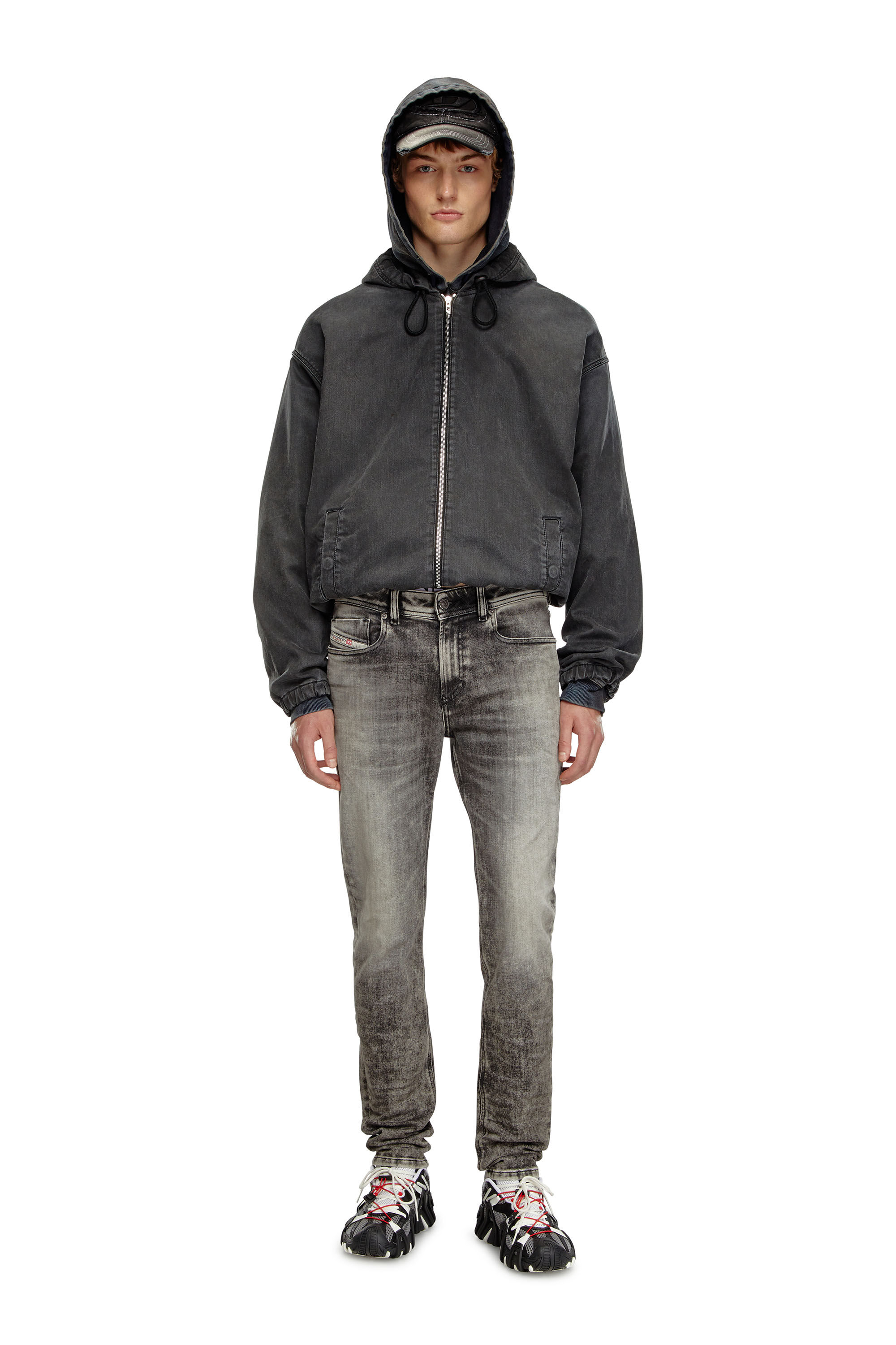 Diesel - Male's Skinny Jeans 1979 Sleenker 09J28, グレー - 1