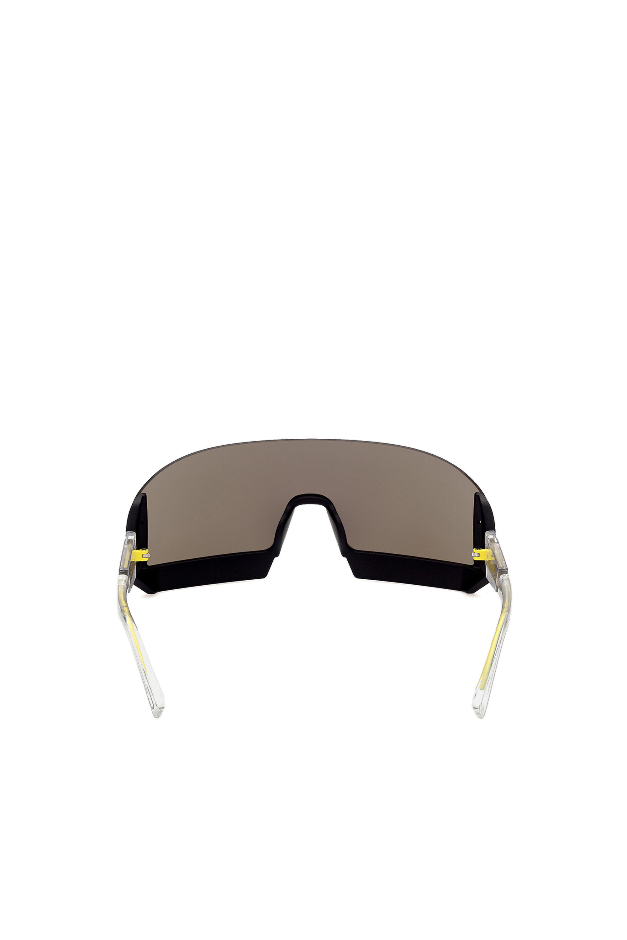 Diesel - DL0336, Male's Shield design with rimless injection-molded construction in ホワイト - 3