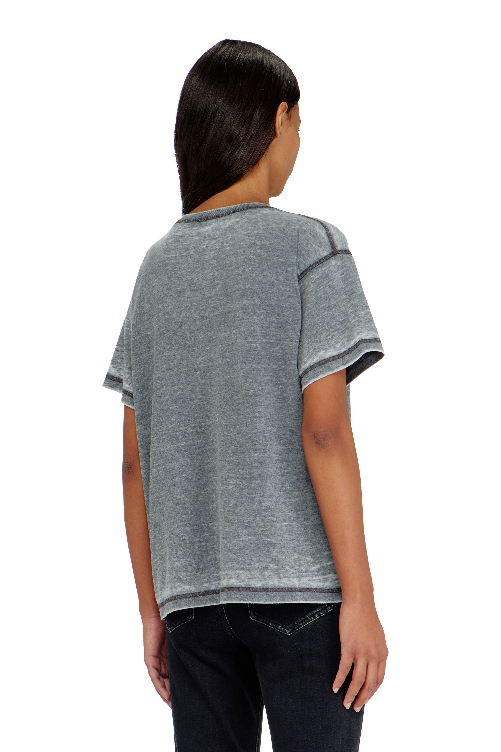 Diesel - T-NORMY-AA5, Female's Tシャツ in グレー - 4