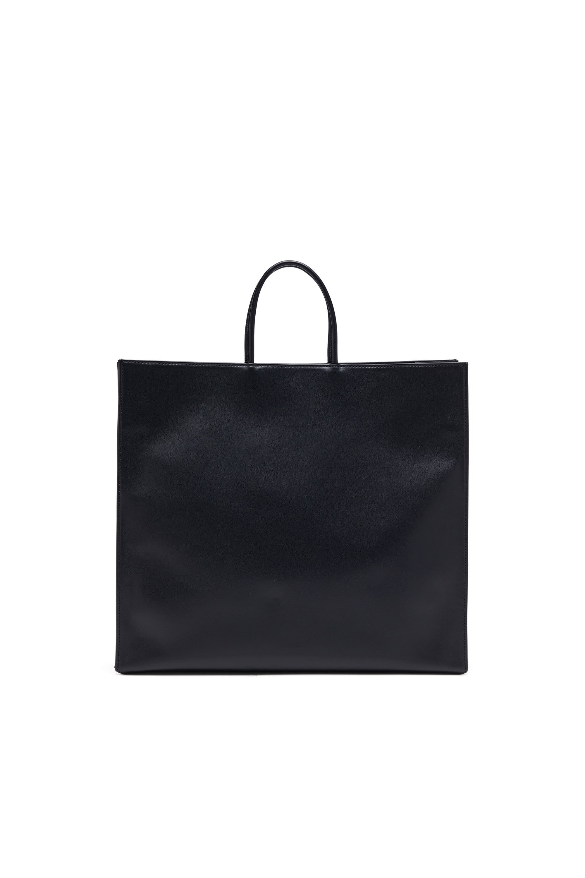 Diesel - DSL 3D TOTE EW X, Male's Dsl 3D-Recycled PU tote bag with embossed logo in ブラック - 2