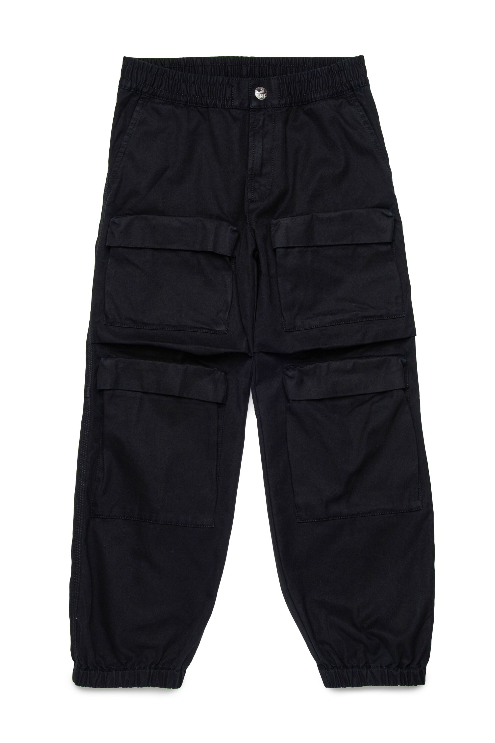 Diesel - PDANZEL, Unisex's Cotton cargo pants with multiple pockets in ブラック - 1