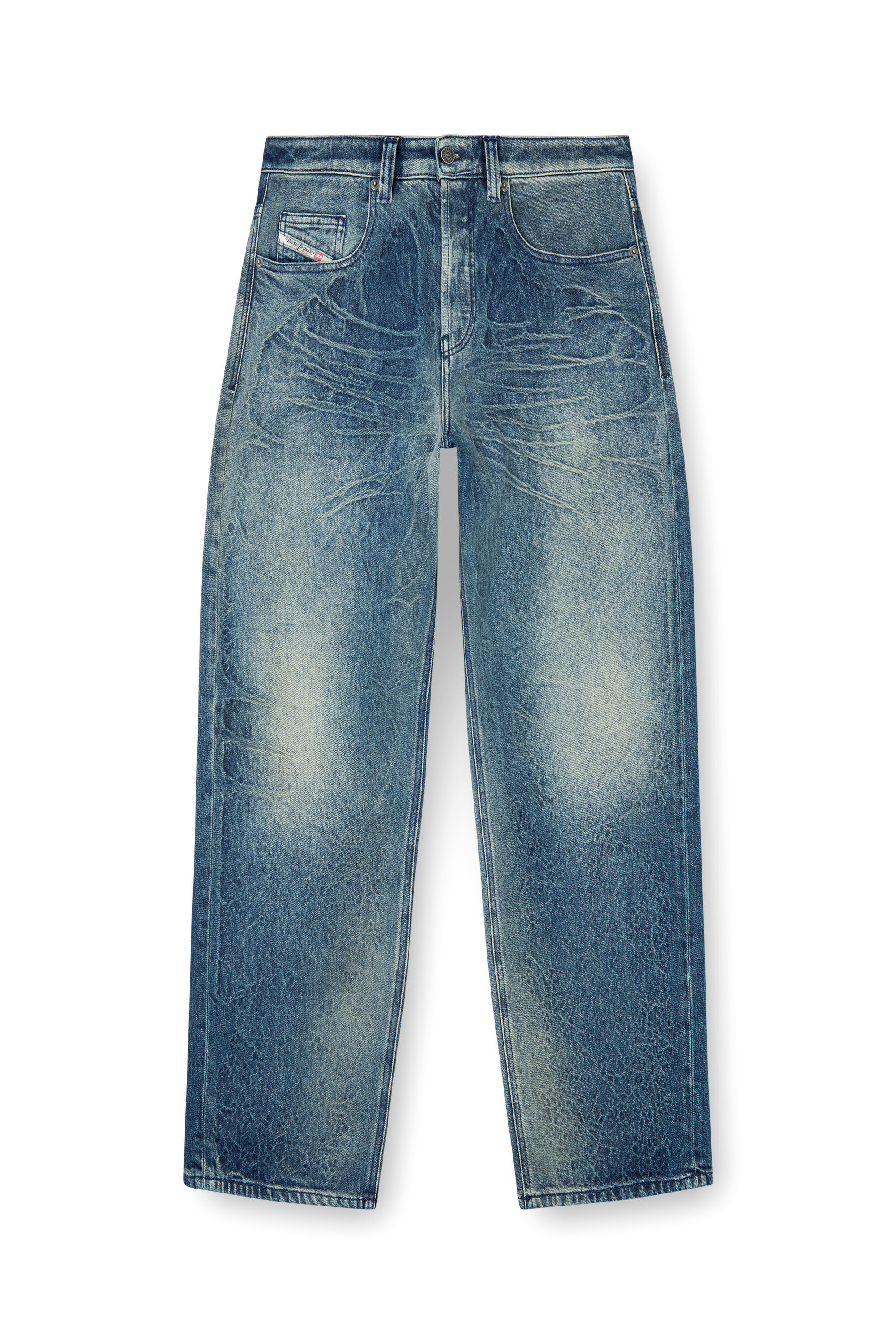 Diesel - Male's Relaxed Jeans 2001 D-Macro 007BG, ダークブルー - 2