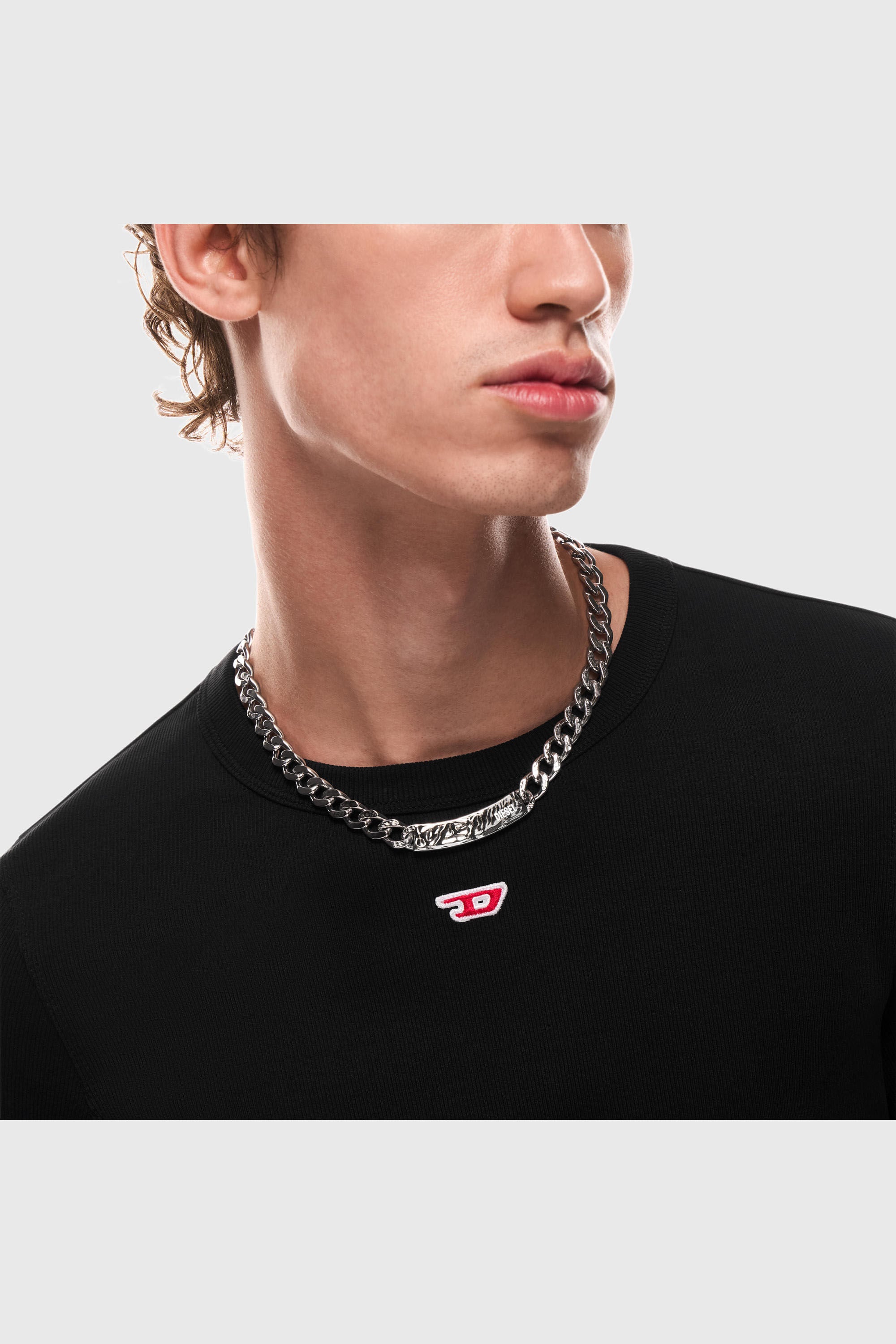 Diesel - DX1733040, Unisex's ネックレス in シルバー - 3