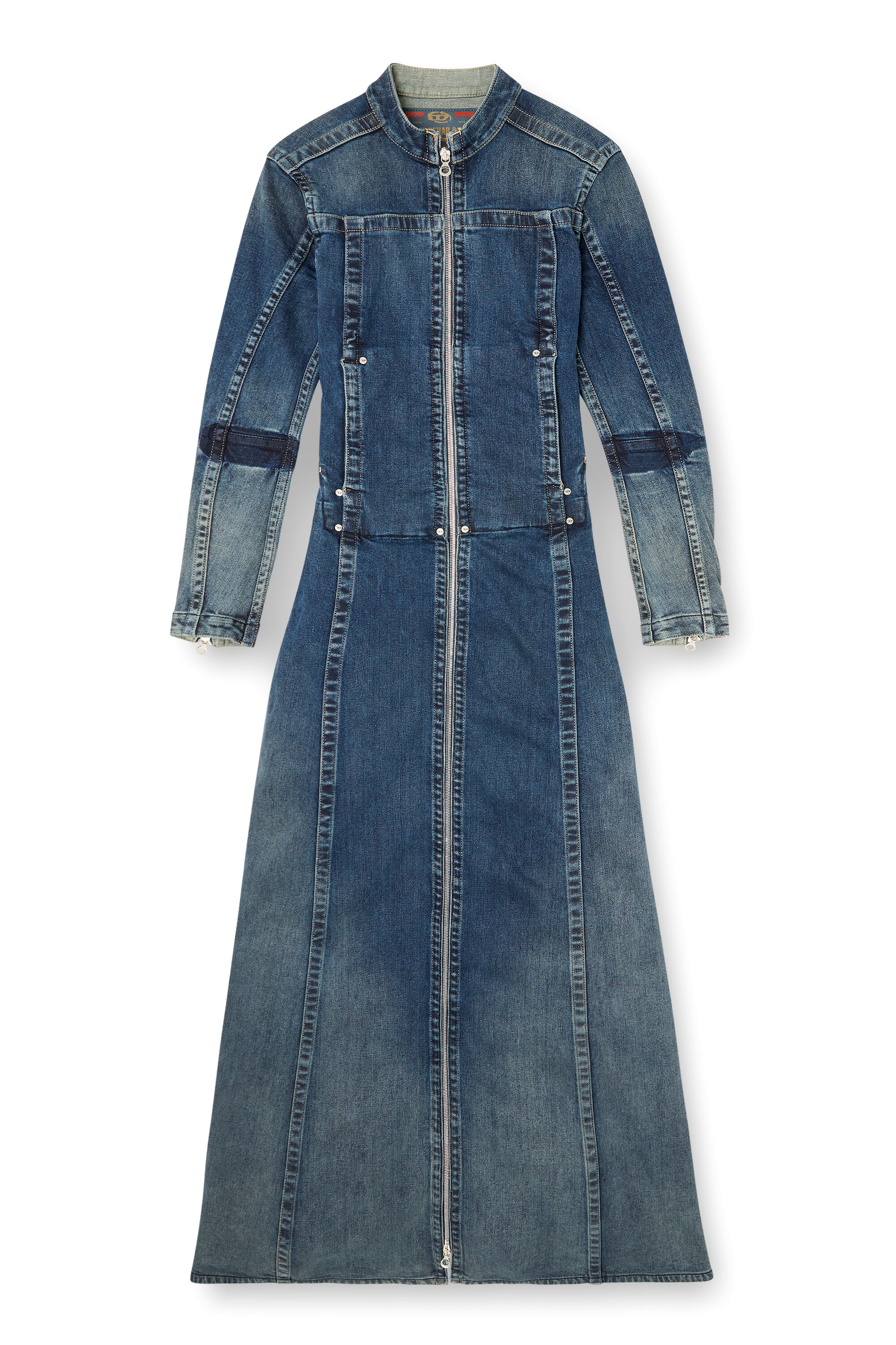 DE-RO1-RE-FSG Maxi dress in Rehab denim｜ブルー｜ウィメンズ