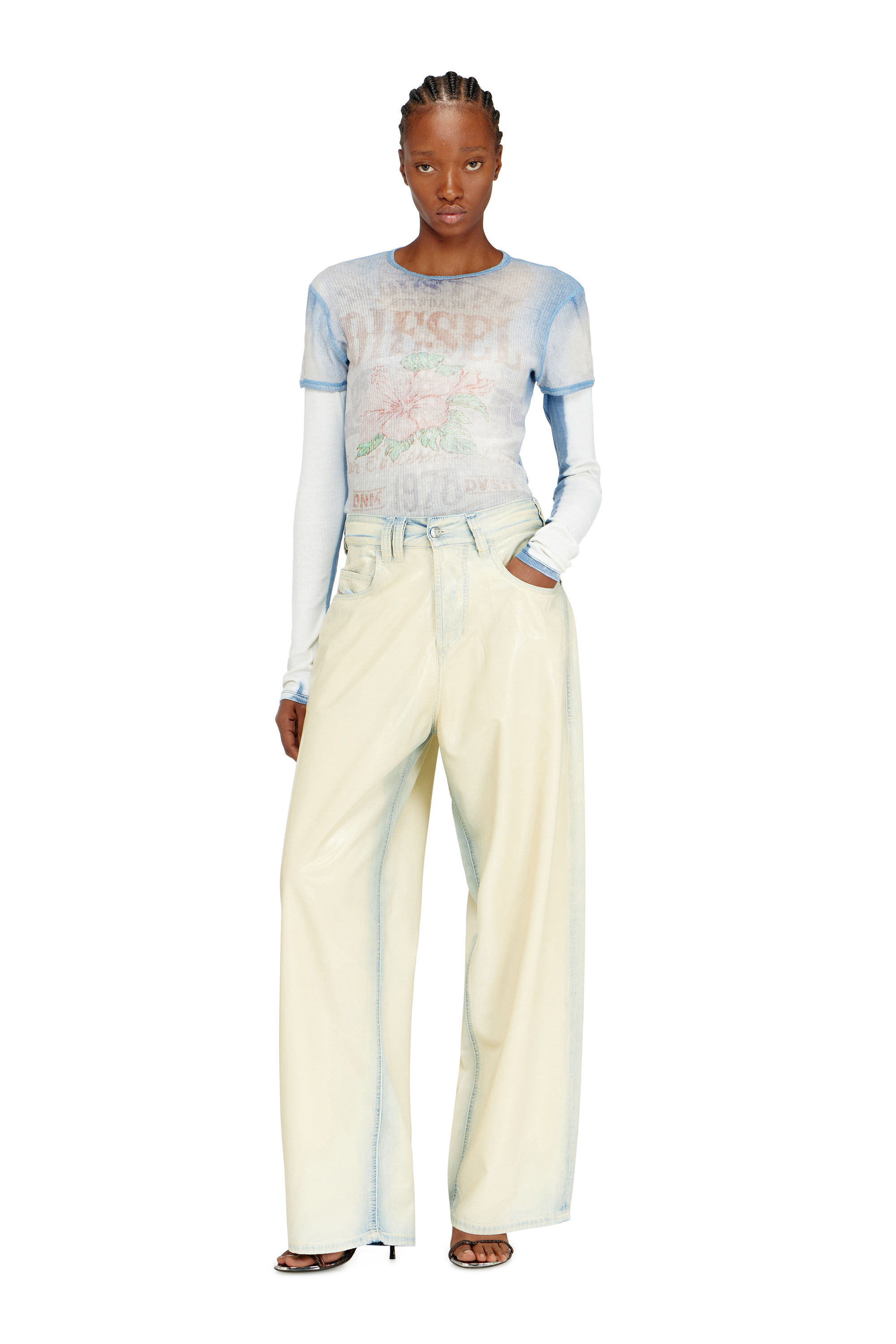 Diesel - Unisex's Relaxed Jeans 1997 D-Enim-M 068WD, ライトブルー - 7