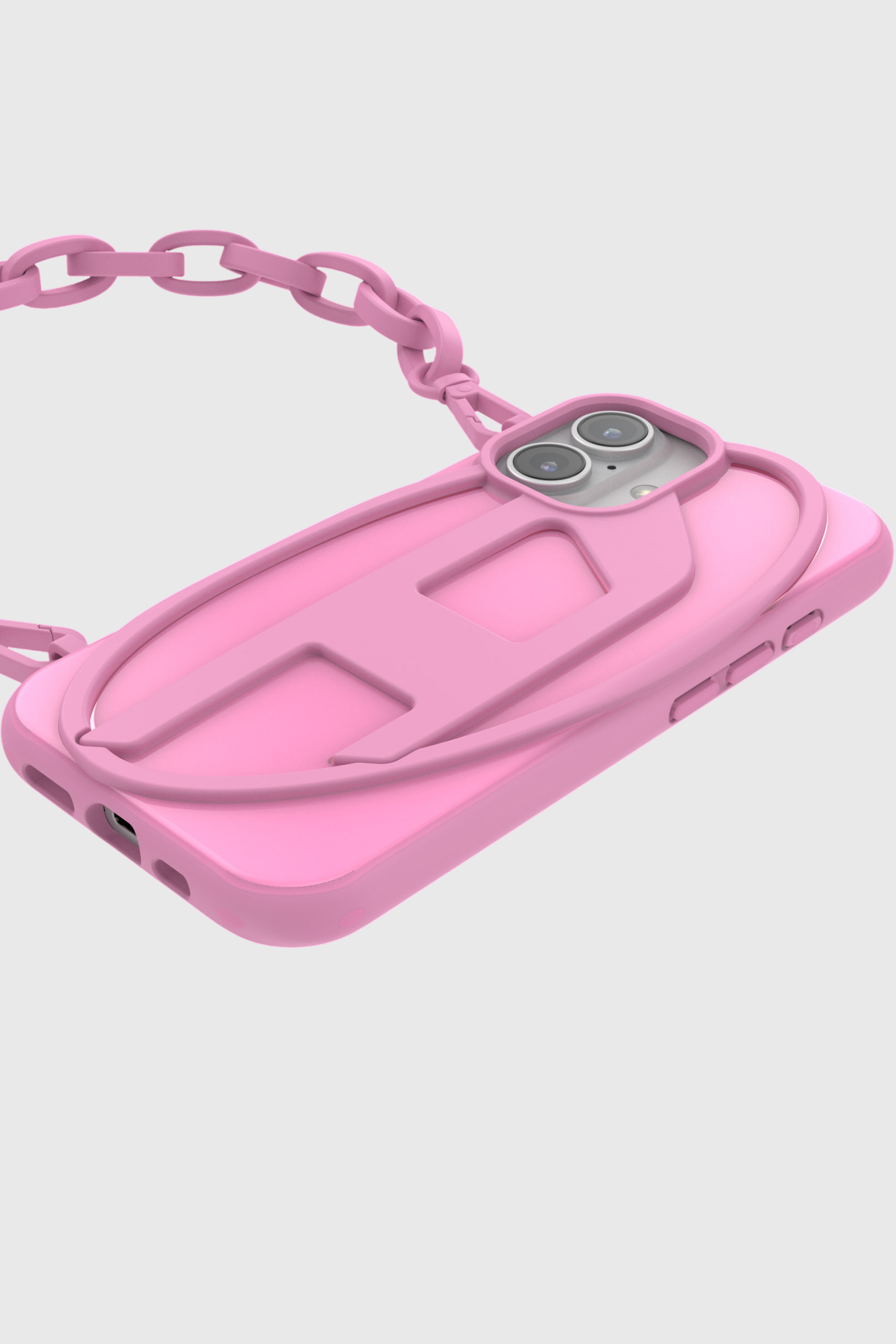 Diesel - 60175  MOULDED CASE, Unisex's Oval D Chain Case for iP 16 in ピンク / ホワイト - 4